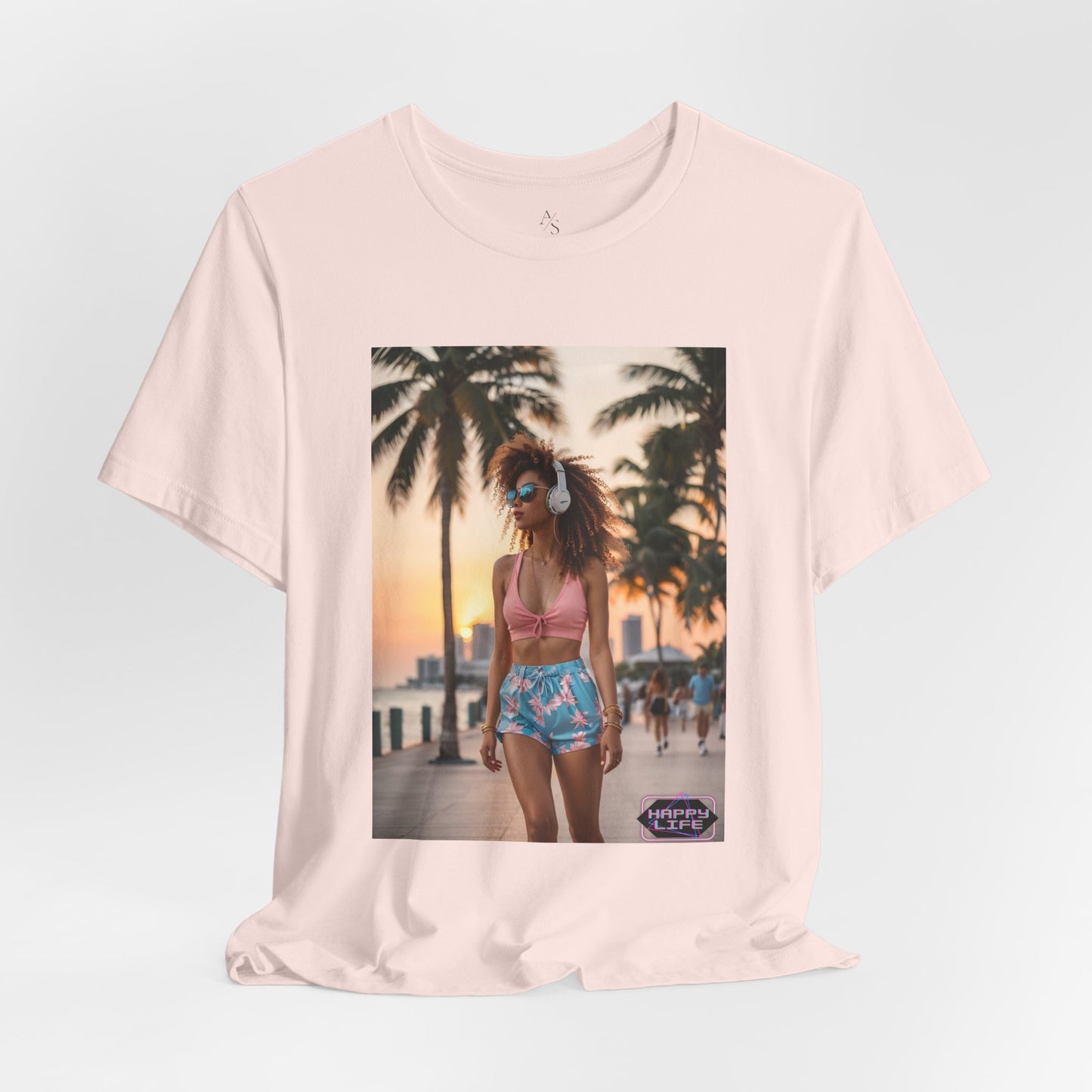 Happy Life Jersey Short Sleeve Tee