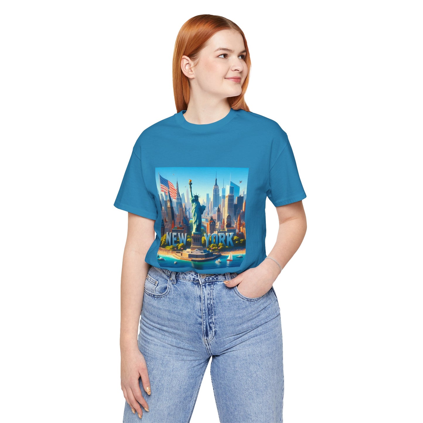 New York Disney Pixar Style Jersey Short Sleeve Tee