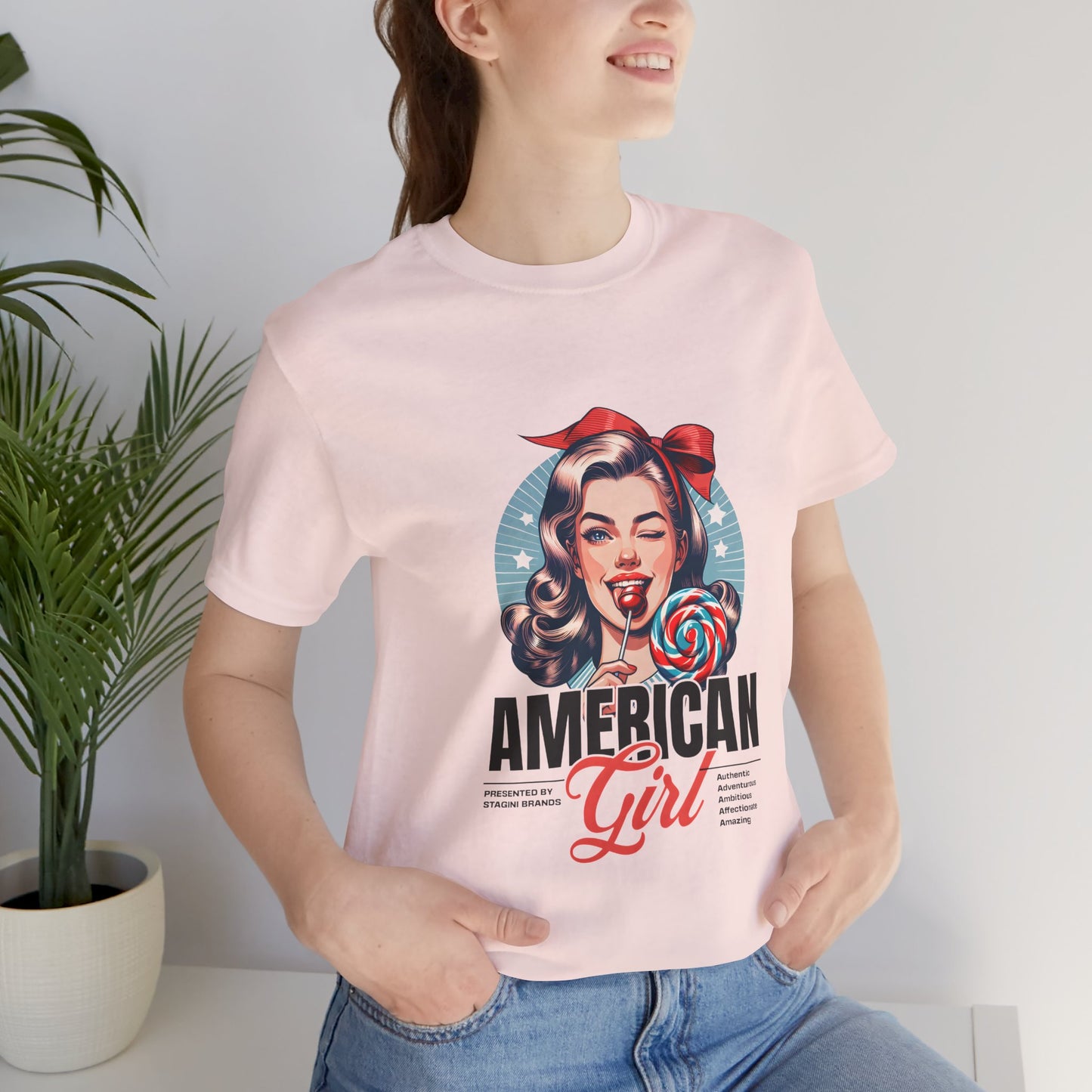 American Girl Jersey Short Sleeve Tee