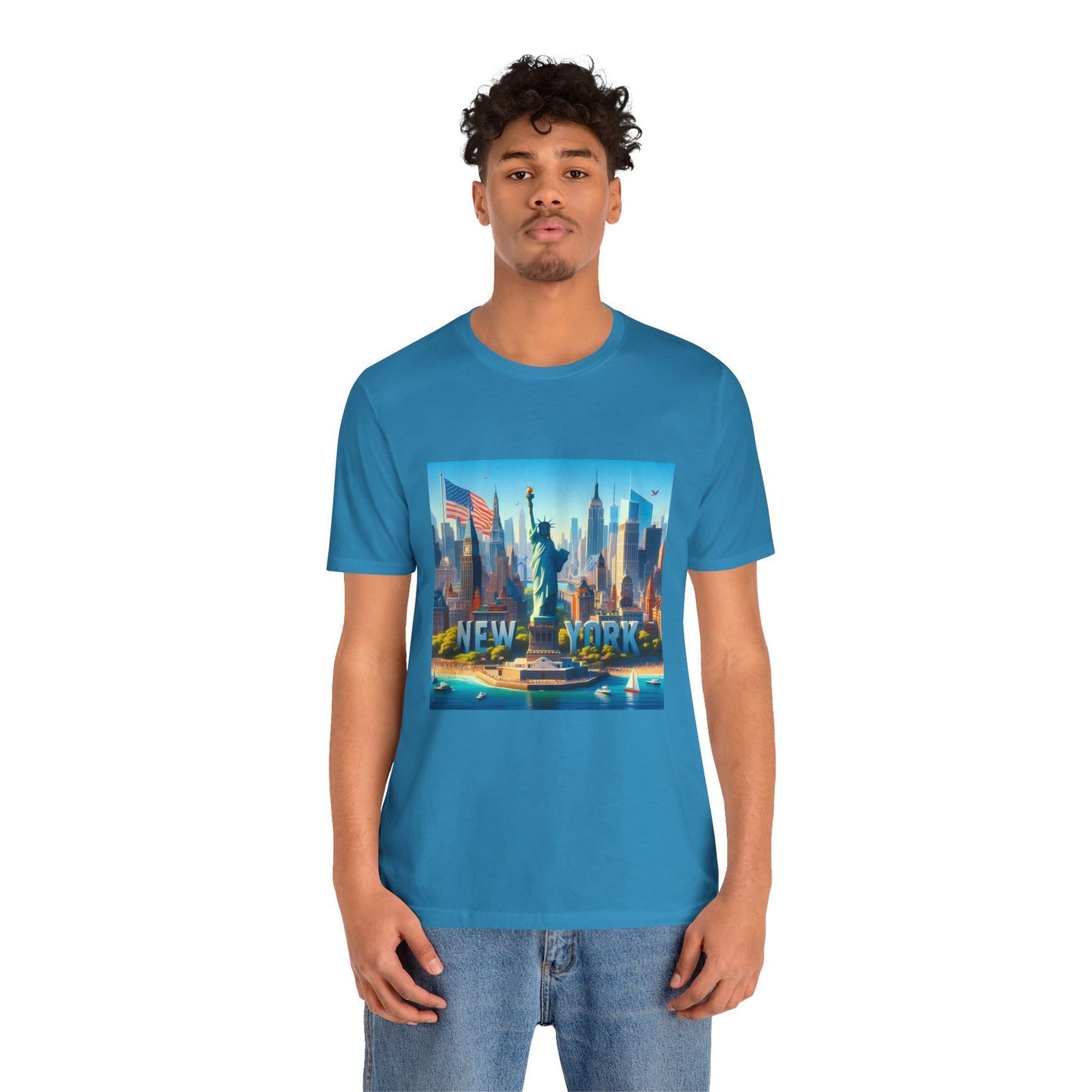 NY Disney Pixar Style Jersey Short Sleeve Tee