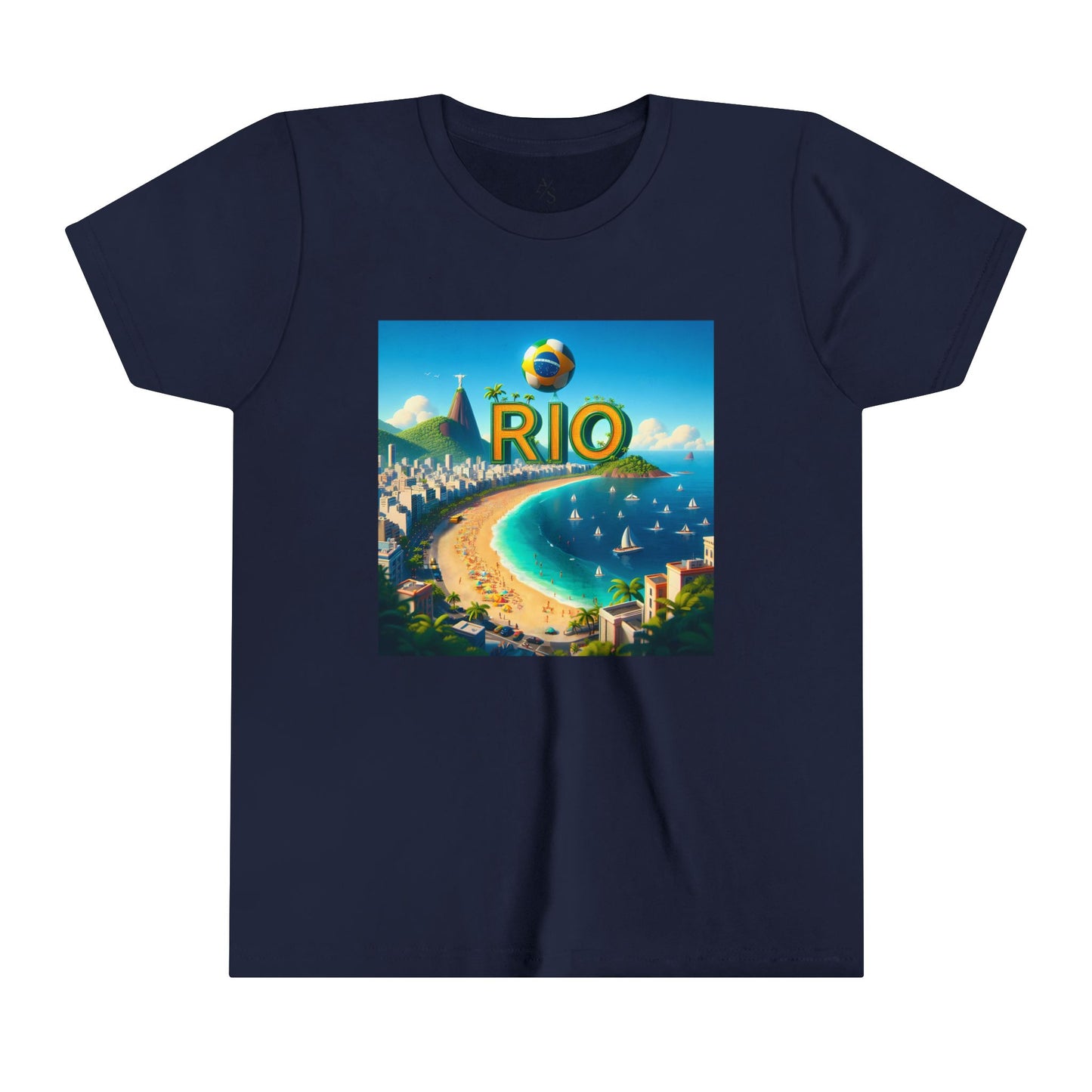 Rio Copacabana Disney Pixar Style Youth Short Sleeve Tee