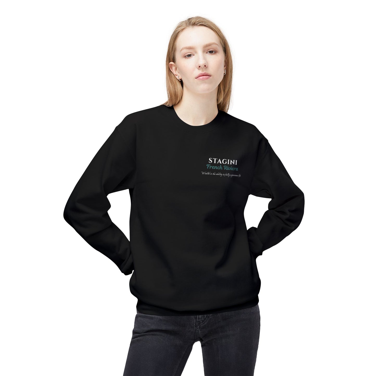 French Riviera Midweight Softstyle Fleece Crewneck Sweatshirt