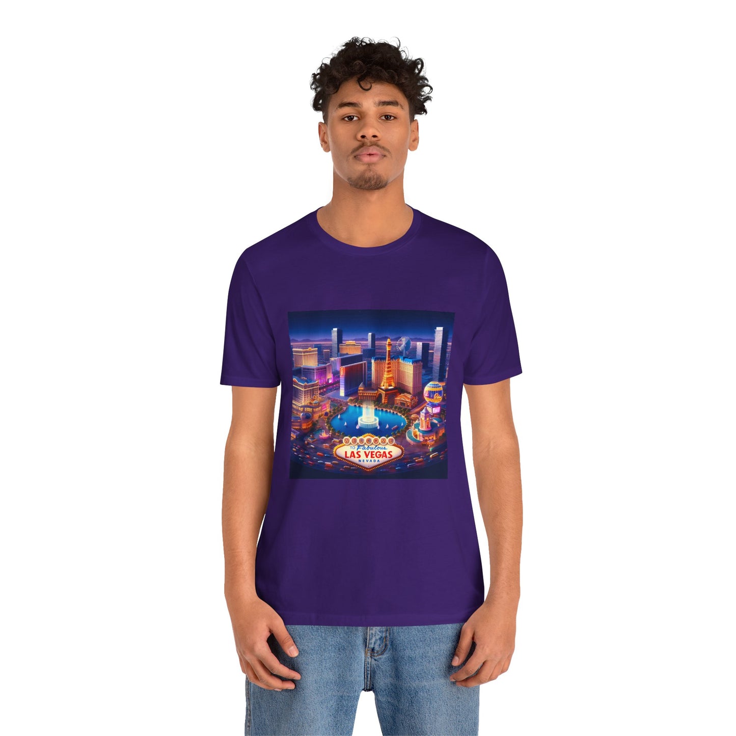 Las Vegas Disney Pixar Style Jersey Short Sleeve Tee