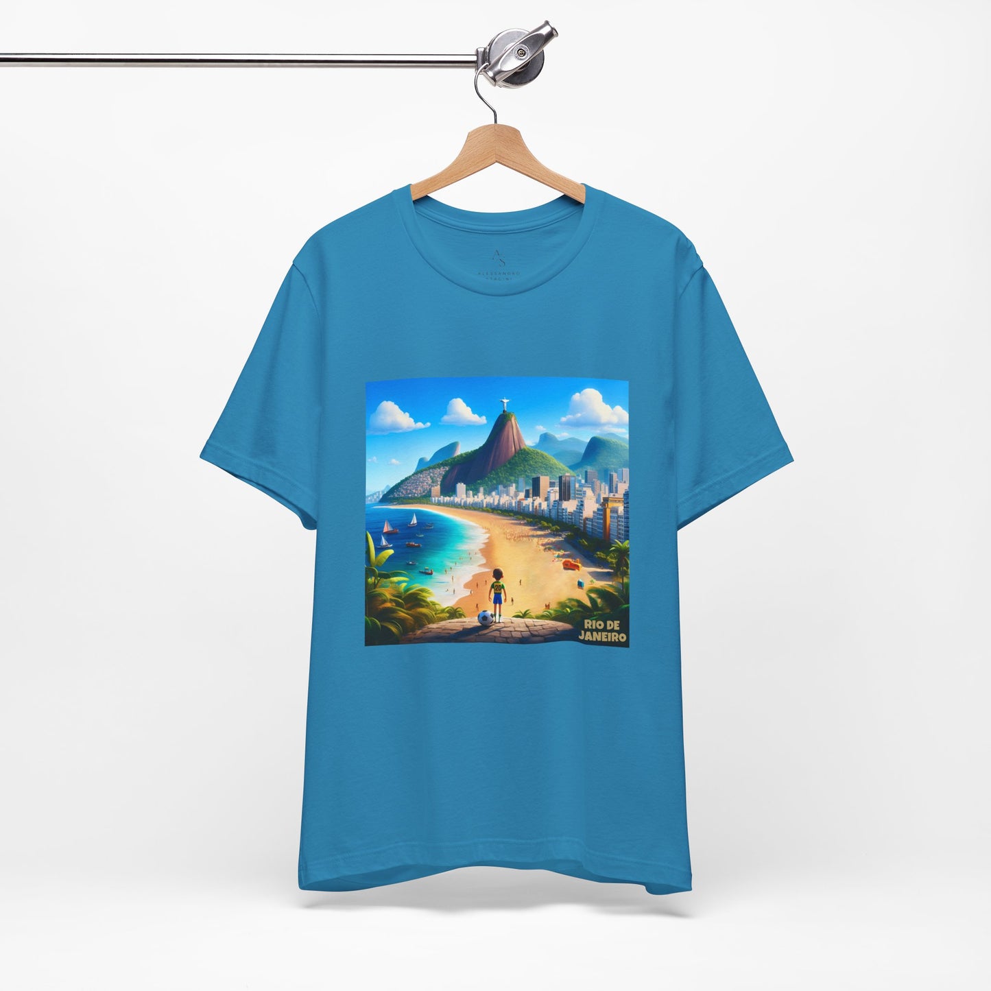 Rio De Janeiro Disney Pixar Style Jersey Short Sleeve Tee