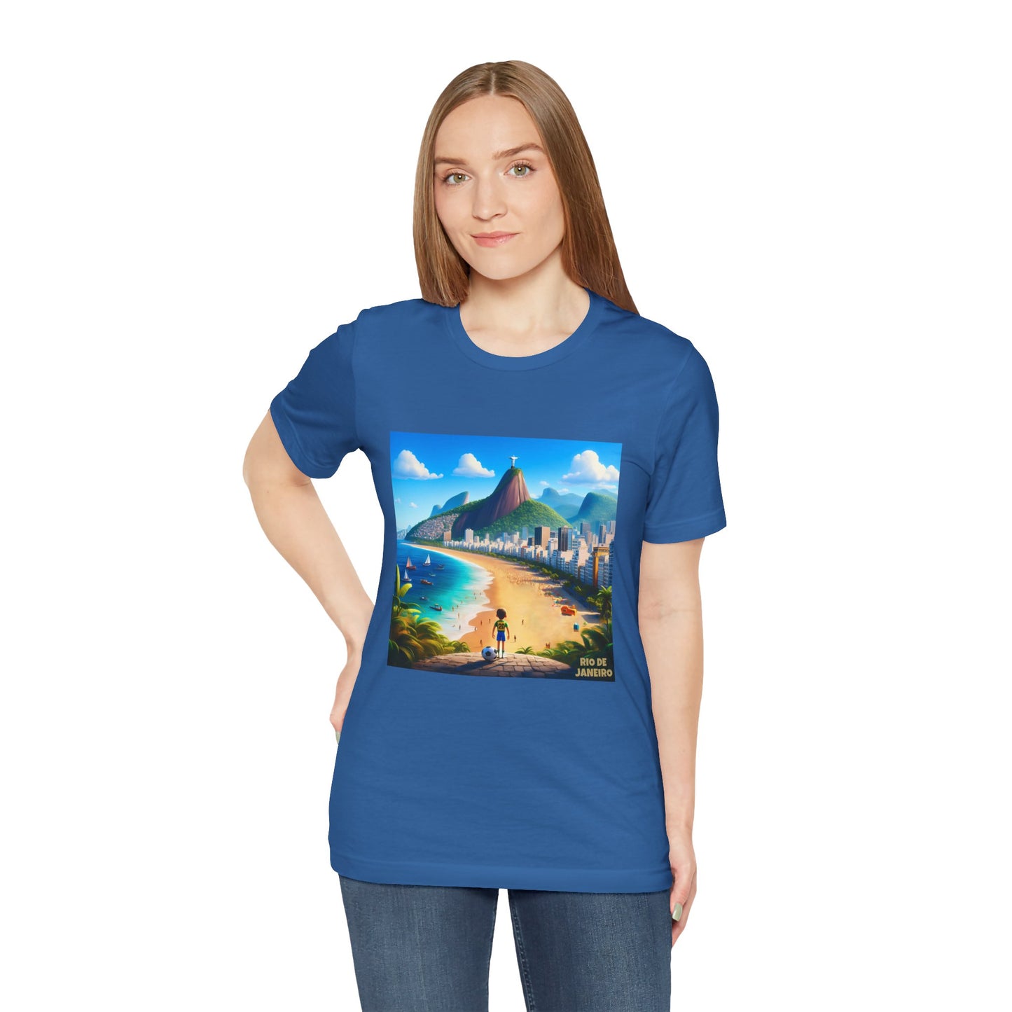 Rio De Janeiro Disney Pixar Style Jersey Short Sleeve Tee