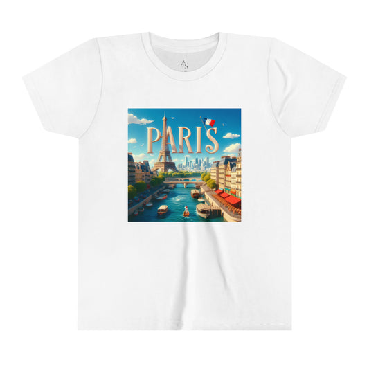 Paris Disney Pixar Style Youth Short Sleeve Tee