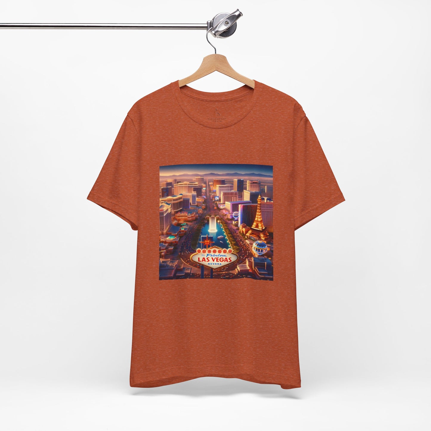 Las Vegas Sunset Disney Pixar Style Jersey Short Sleeve Tee