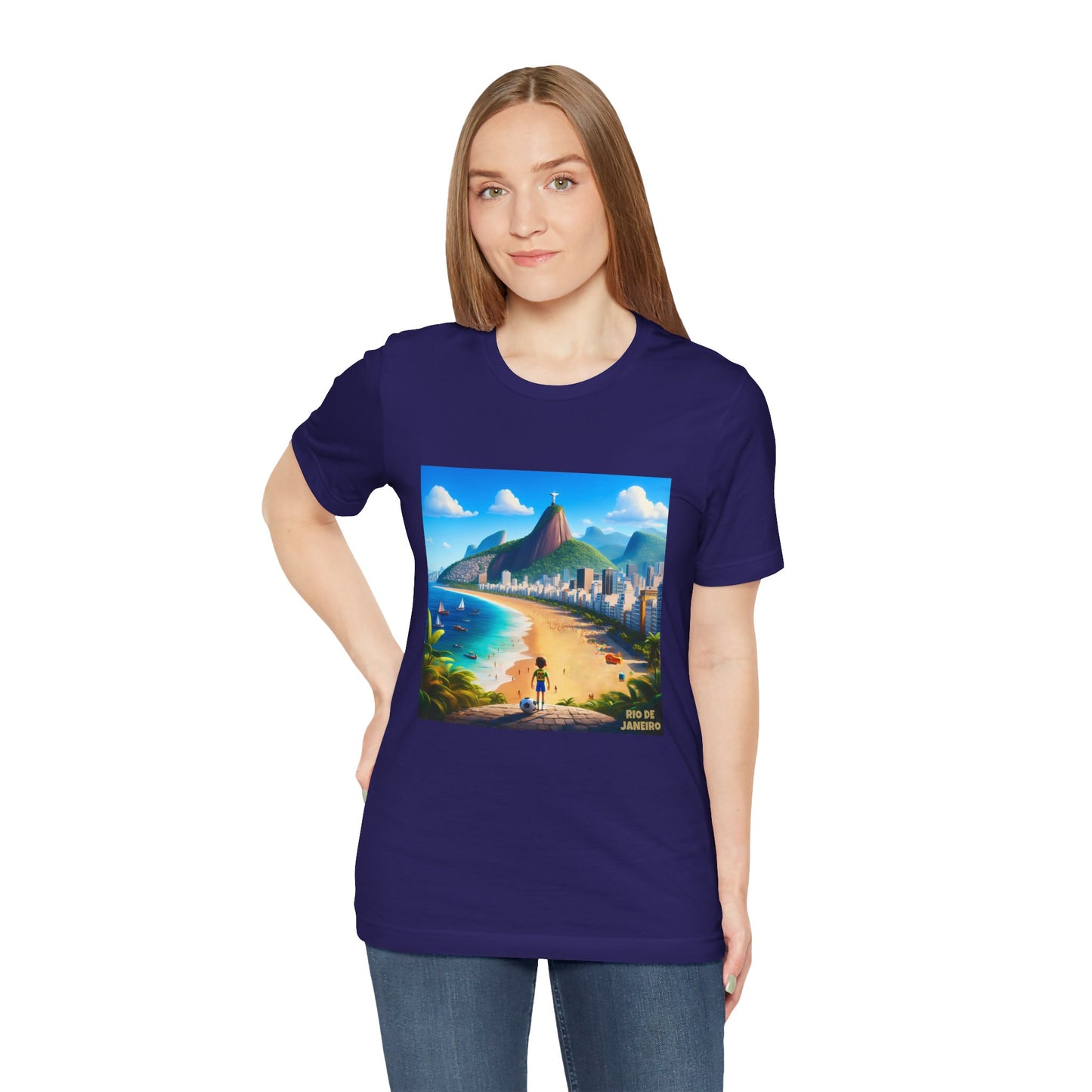 Rio De Janeiro Disney Pixar Style Jersey Short Sleeve Tee