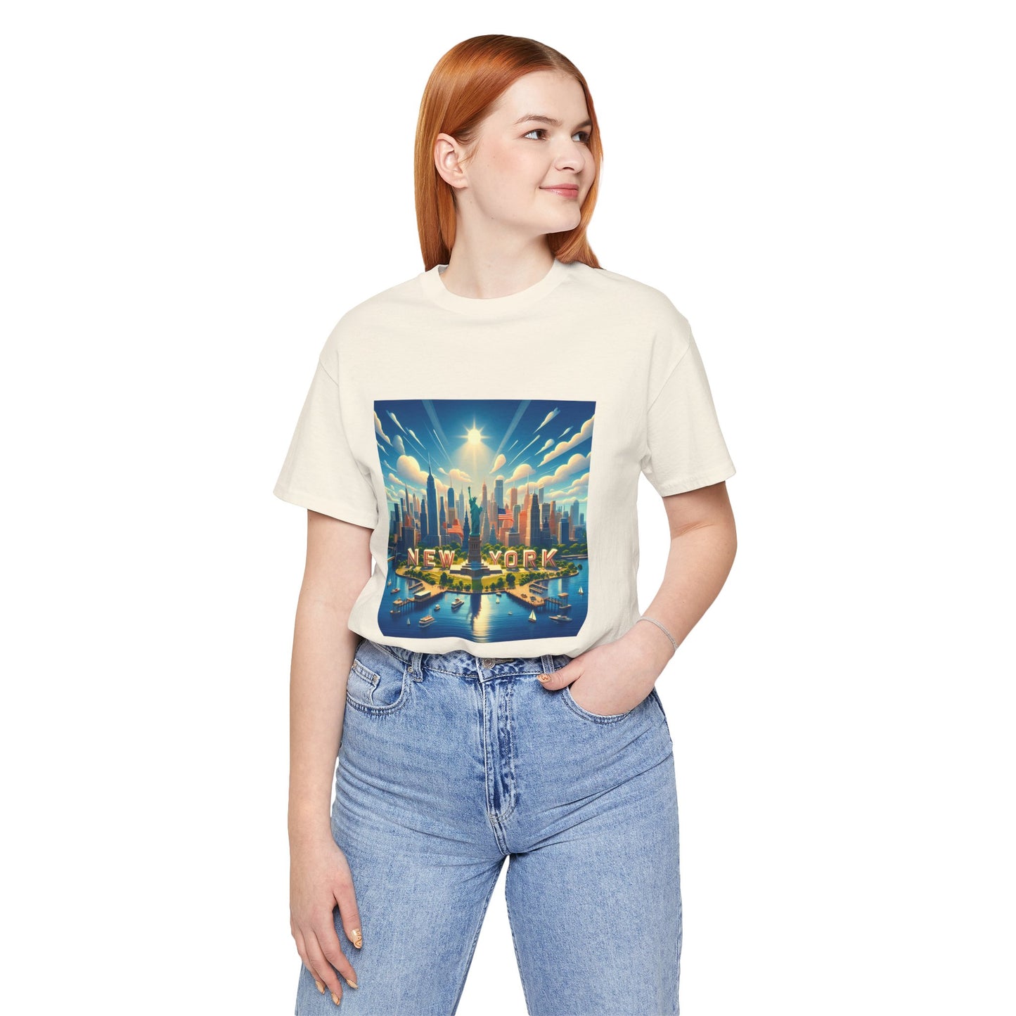 New York Disney Pixar Style Jersey Short Sleeve Tee