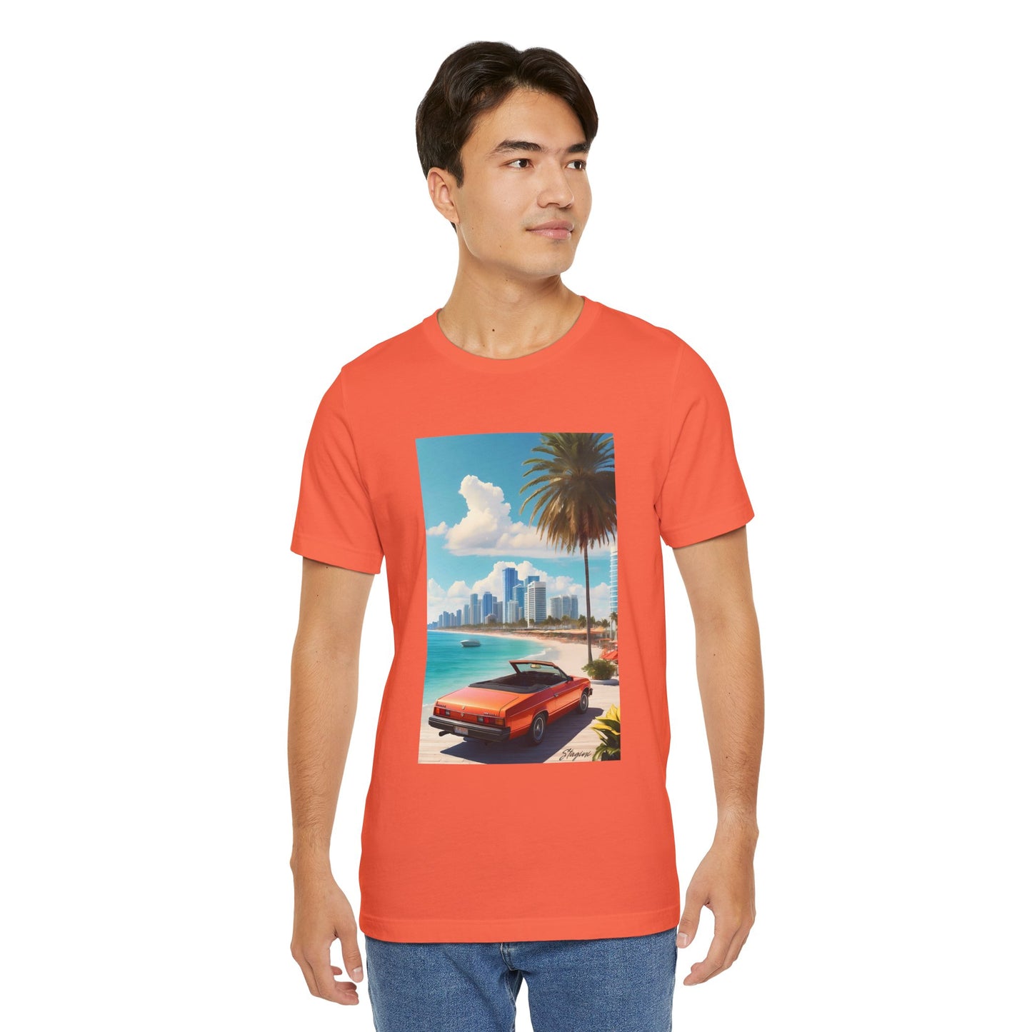 Car On The Beach Jersey Short Sleeve Tee