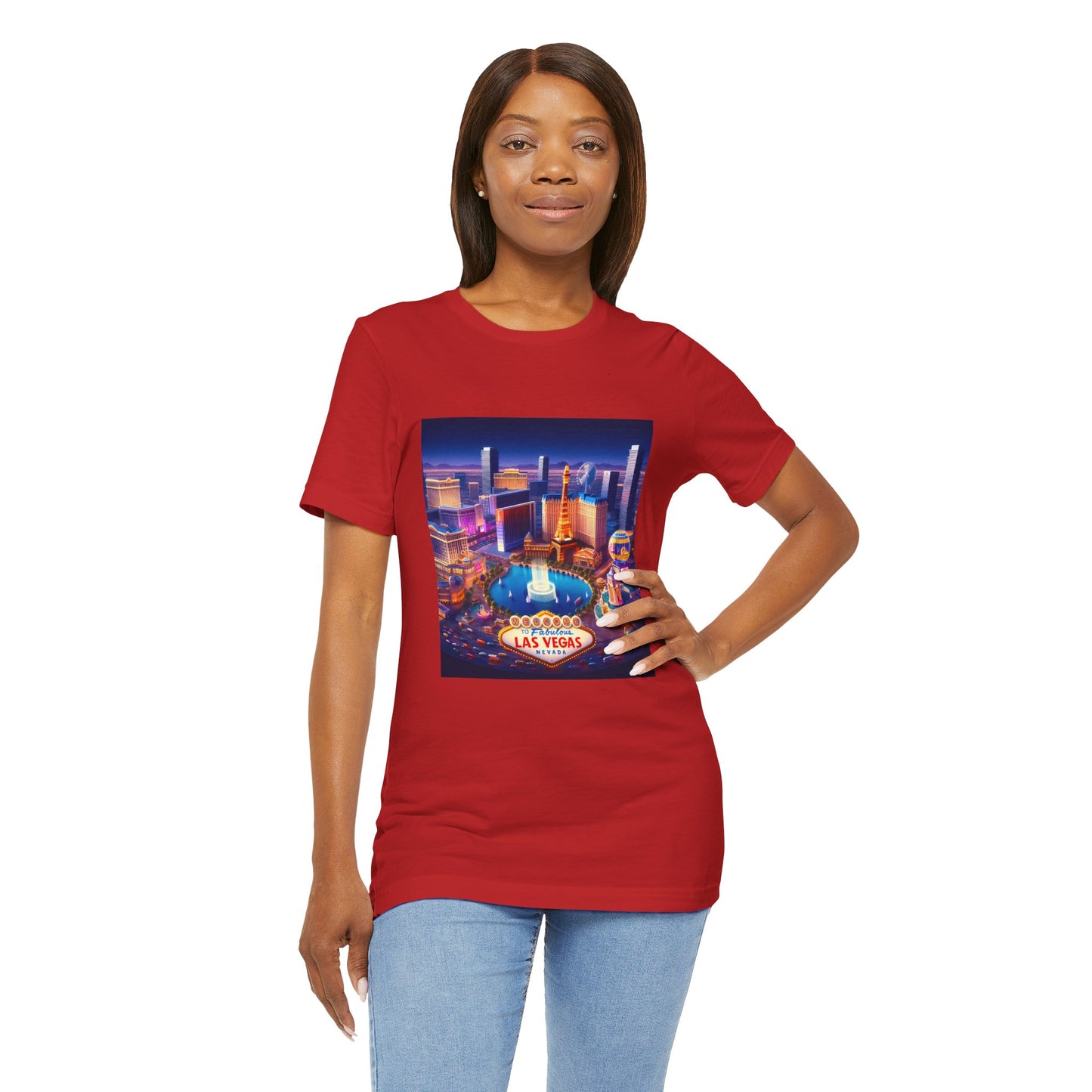 Las Vegas Disney Pixar Style Jersey Short Sleeve Tee