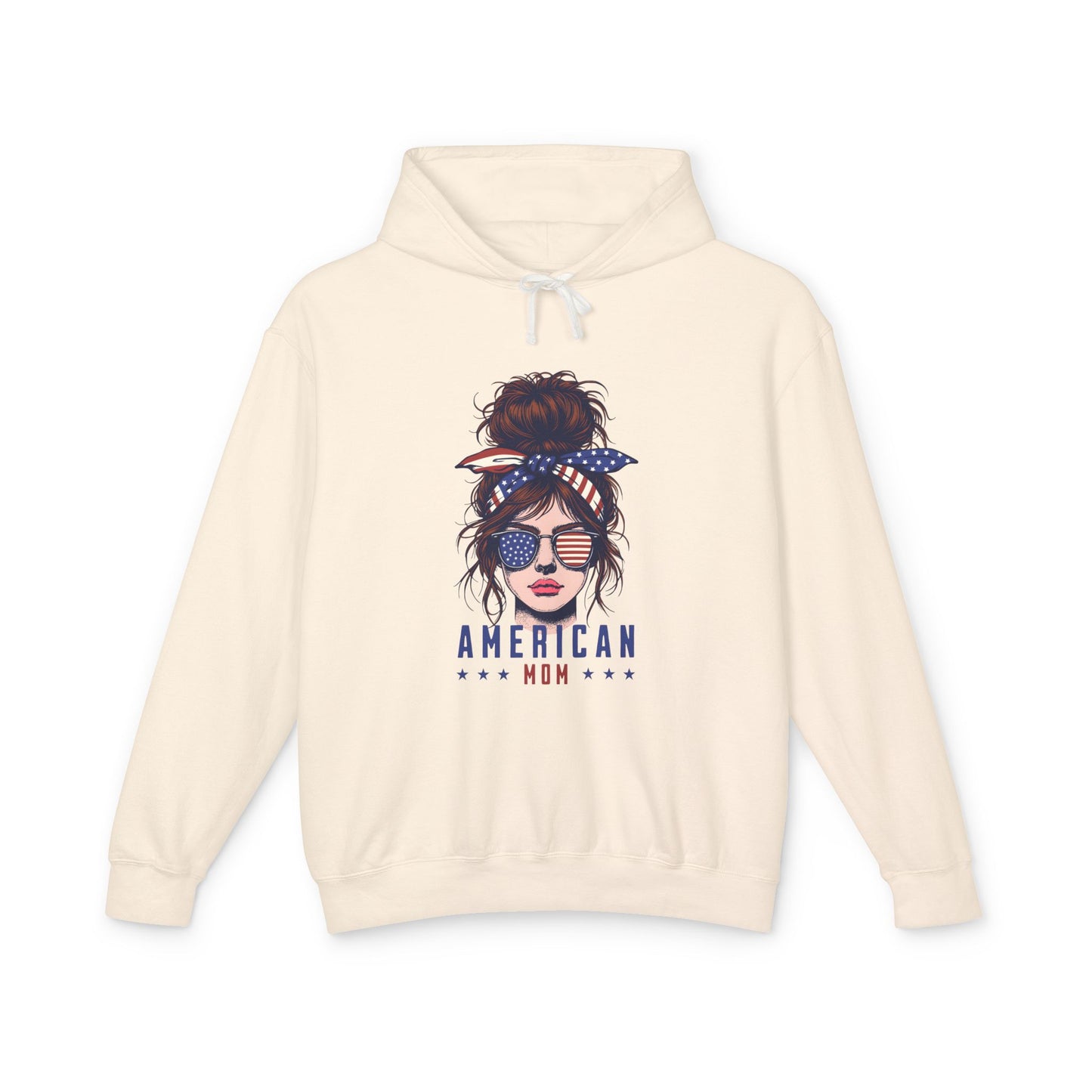 American Mom Lightweight Hooded Sweatshirt