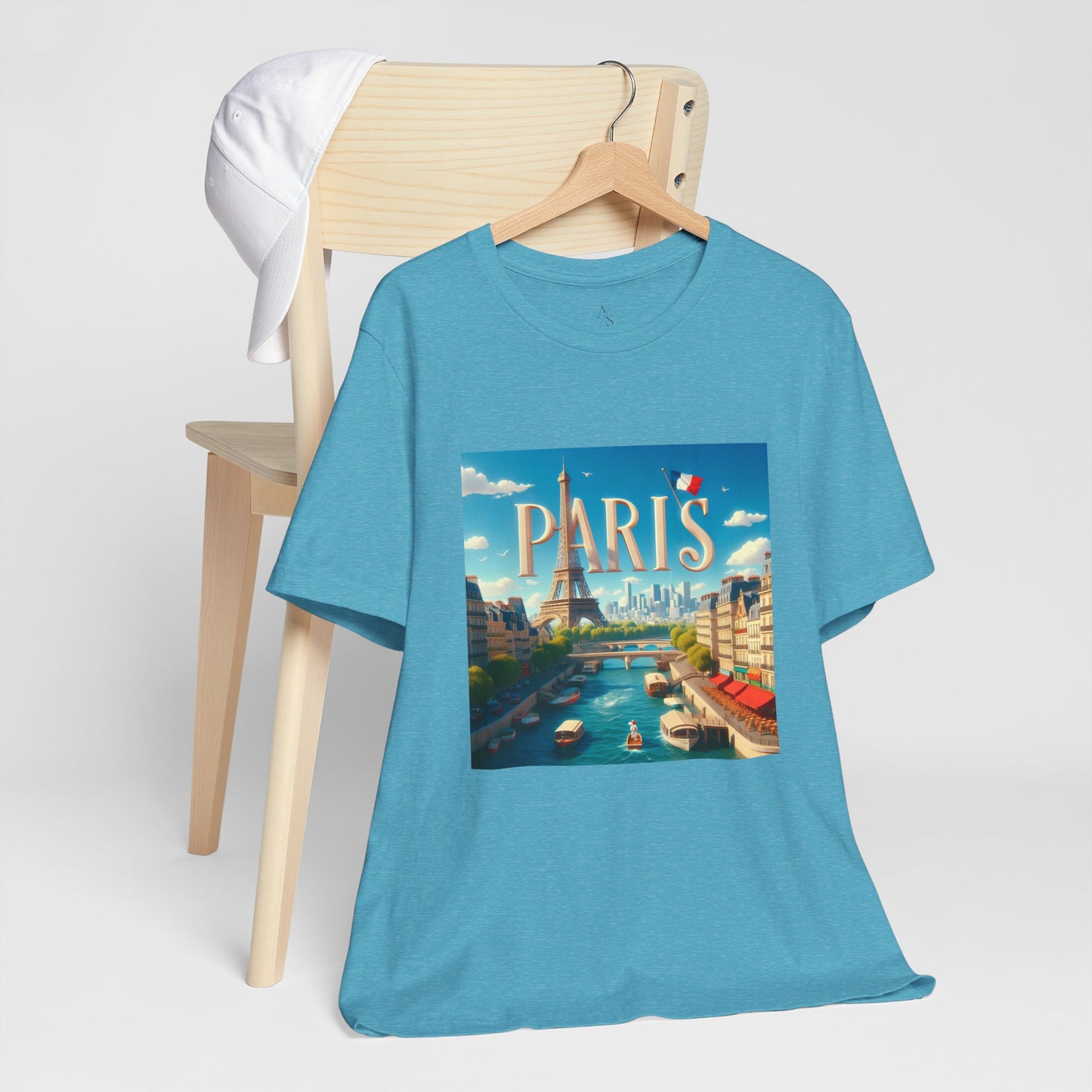 Paris Disney Pixar Style Jersey Short Sleeve Tee