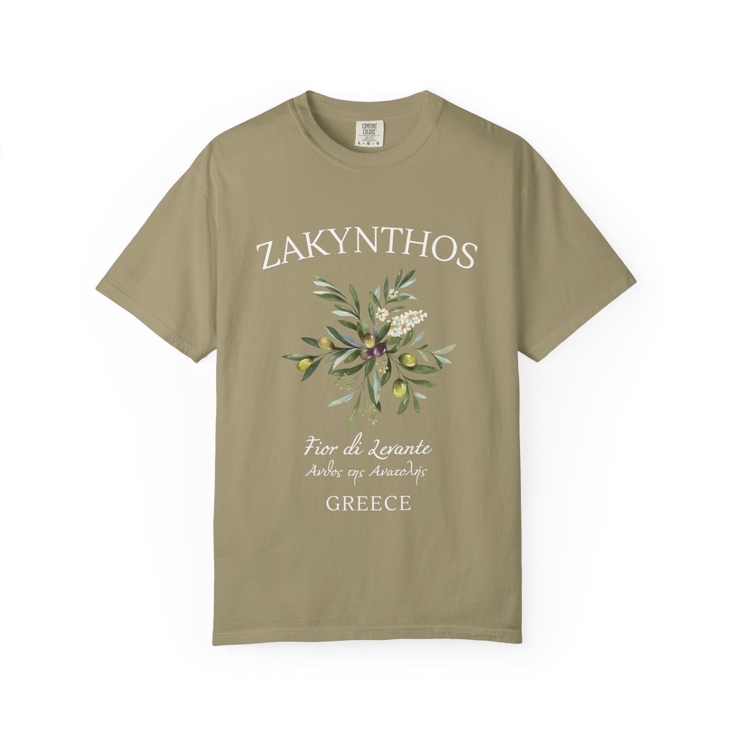 Zakynthos Floral Graphic T-Shirt - Greece Travel Tee