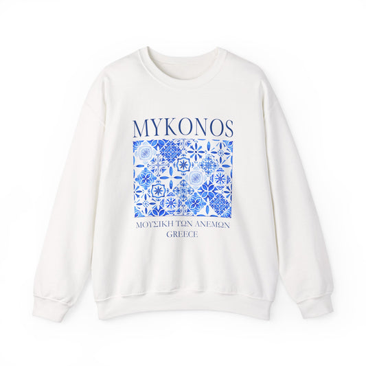Mykonos Vintage Mosaic Graphic Sweatshirt
