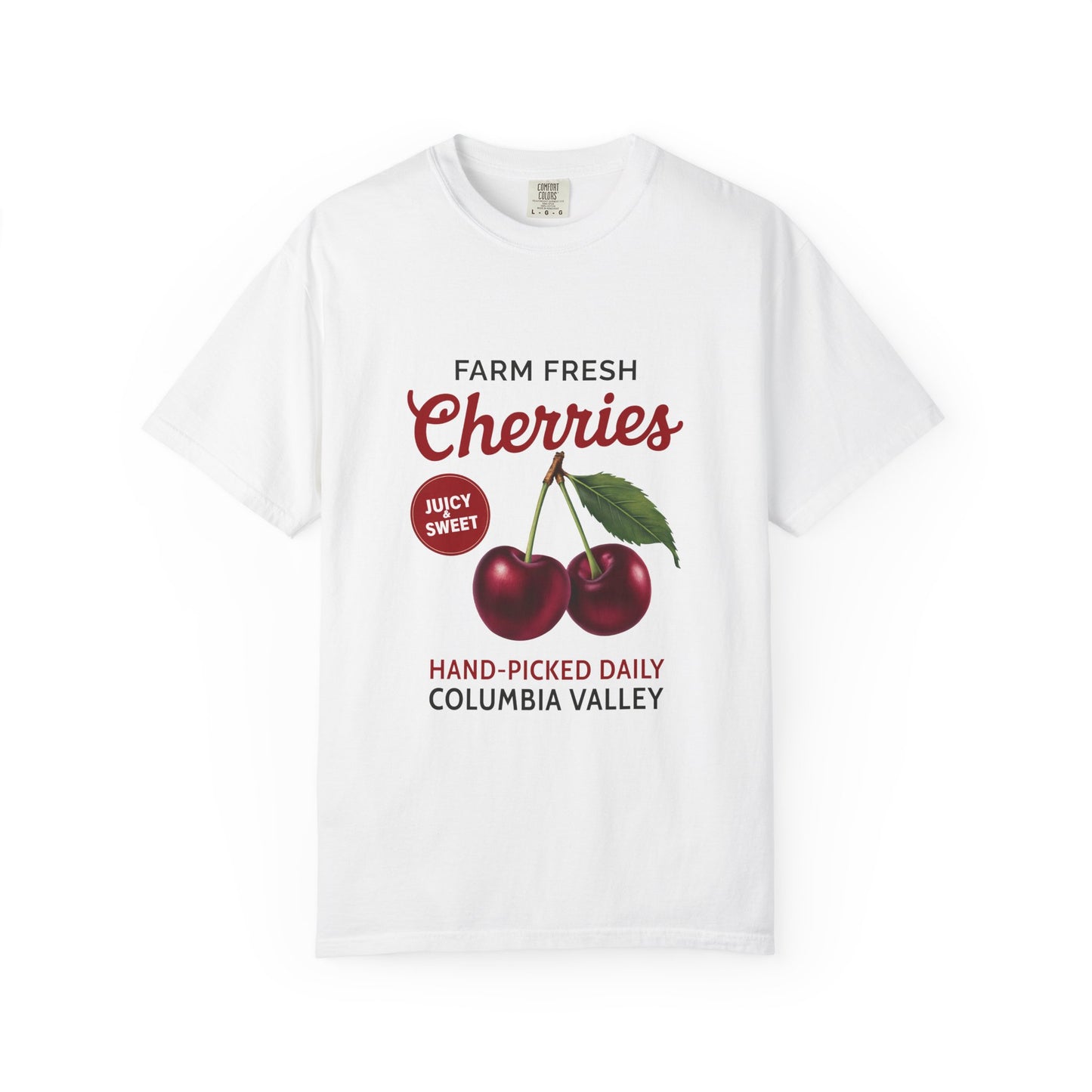 Cherry Fruit Retro Graphic T-Shirt