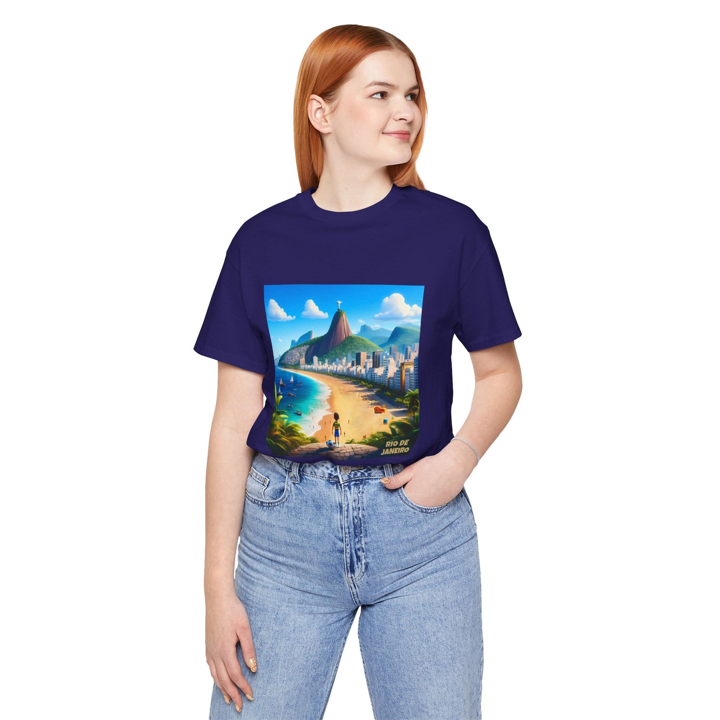 Rio De Janeiro Disney Pixar Style Jersey Short Sleeve Tee