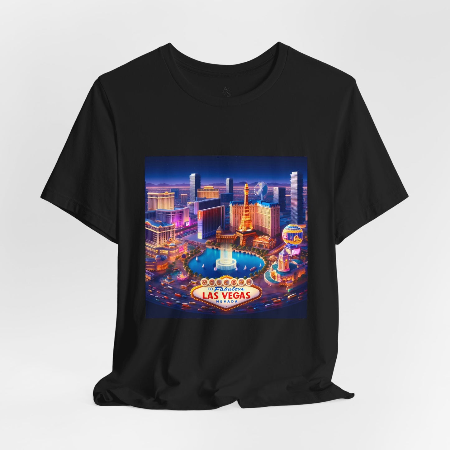 Las Vegas Disney Pixar Style Jersey Short Sleeve Tee