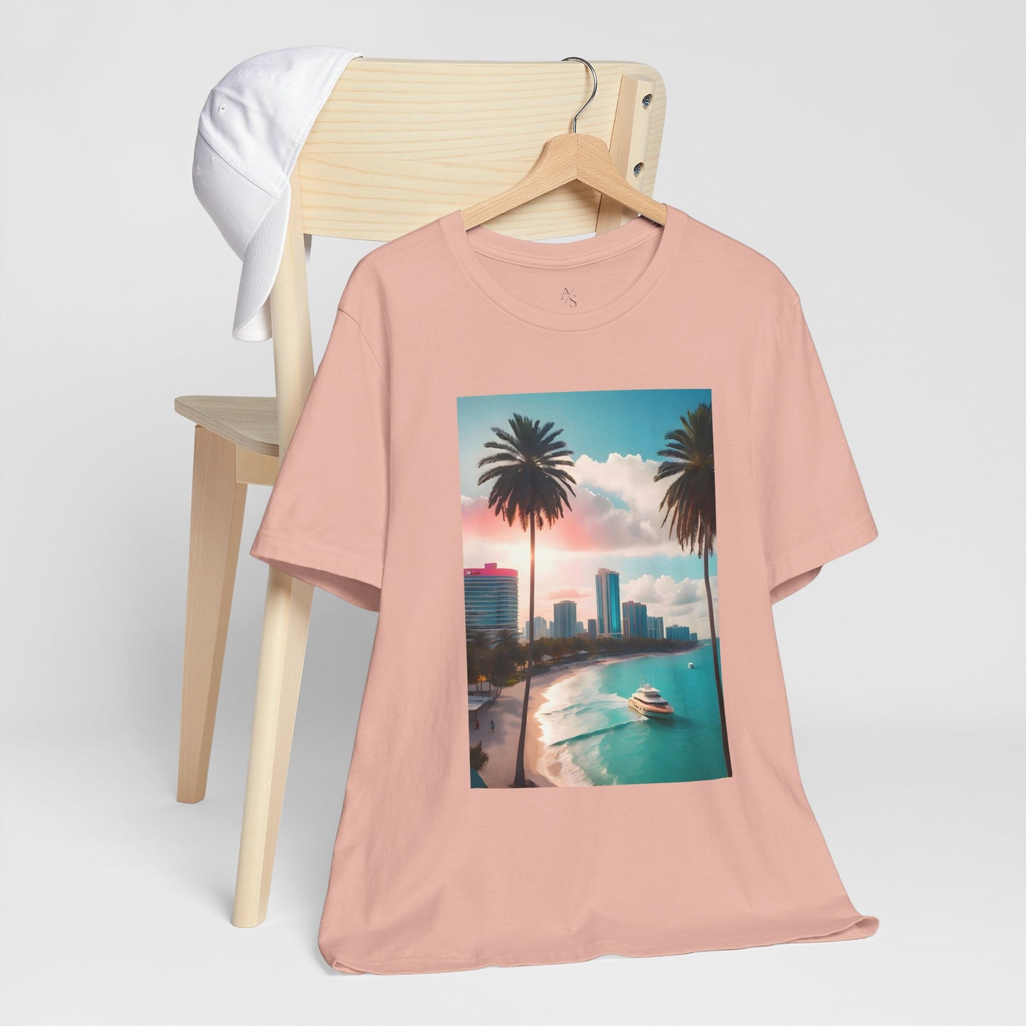 Miami Sunset Jersey Short Sleeve Tee