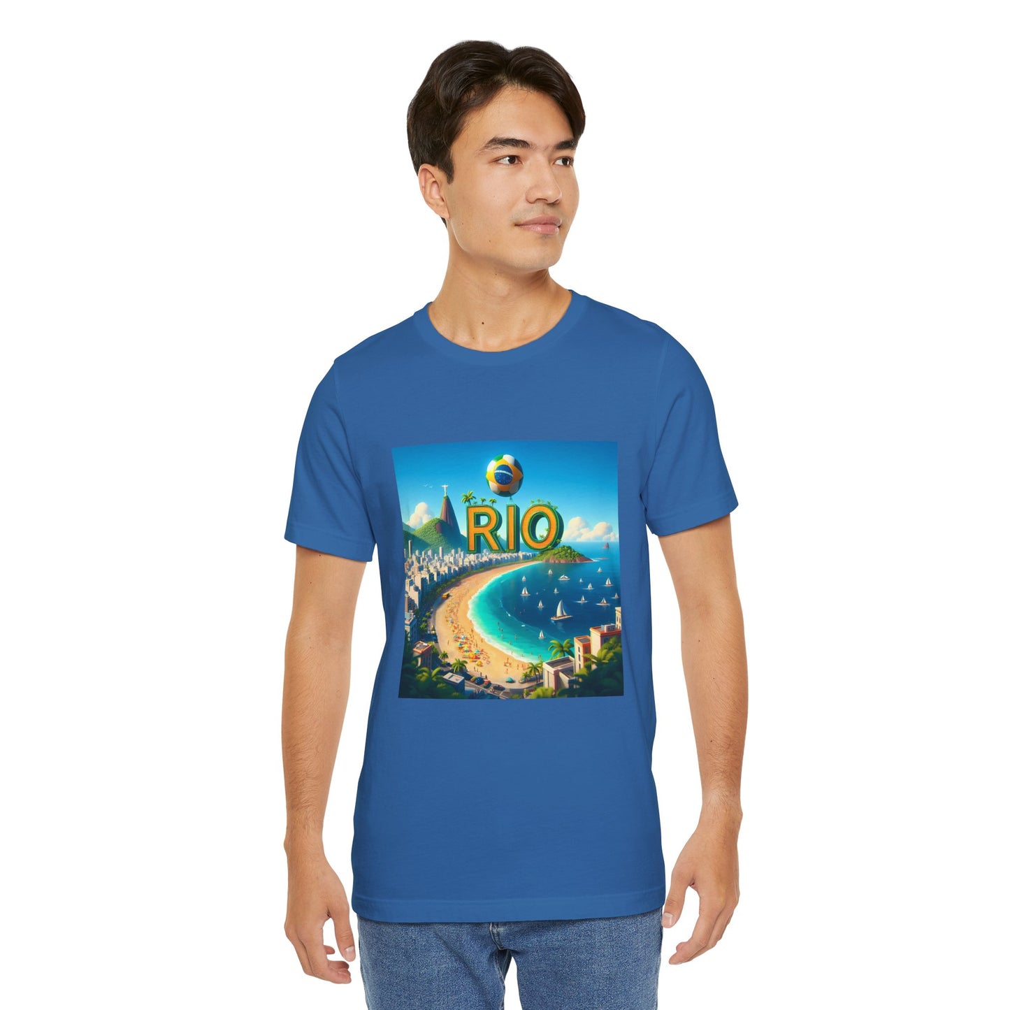 Copacabana Beach Disney Pixar Style Jersey Short Sleeve Tee