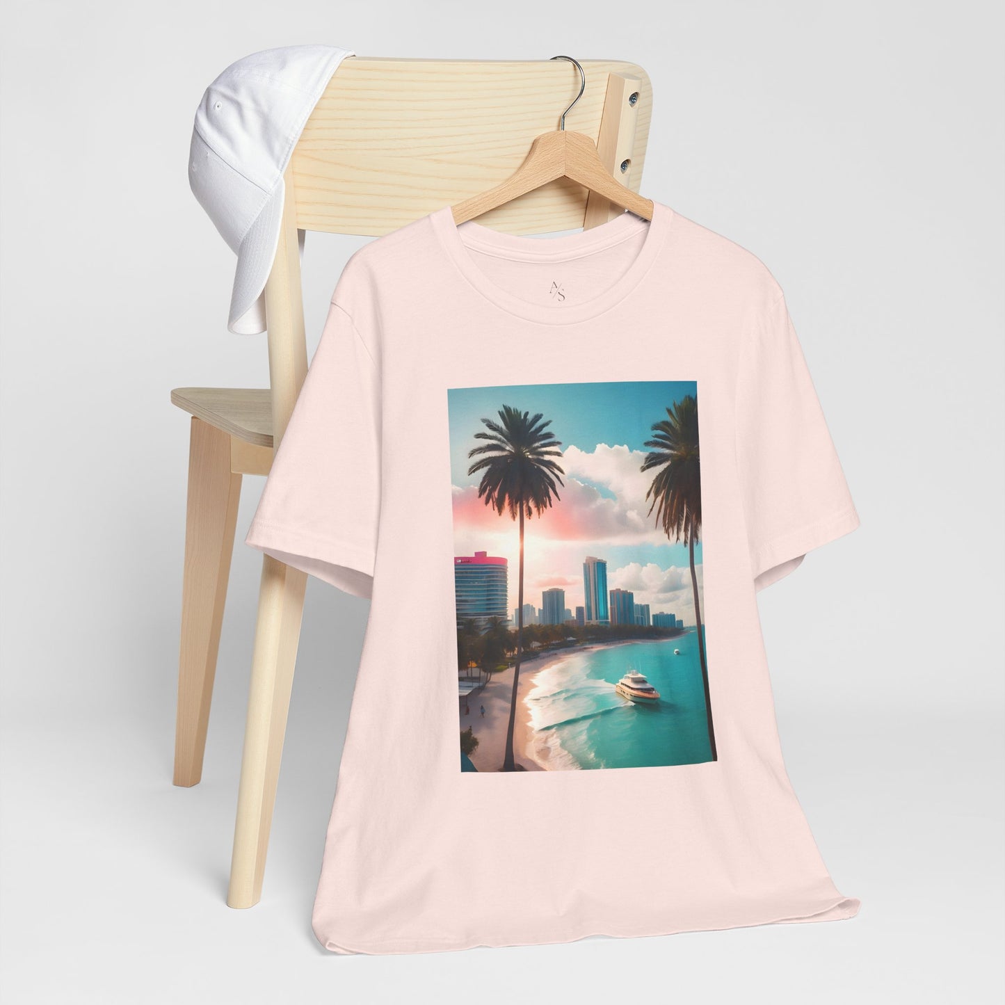 Miami Sunset Jersey Short Sleeve Tee