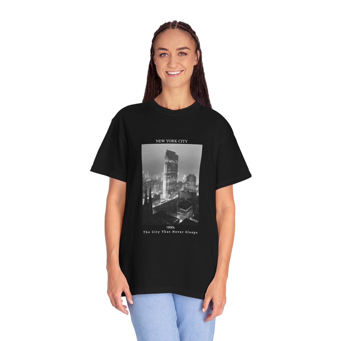 New York City Manhattan Photograph 1930s Graphic T-Shirt