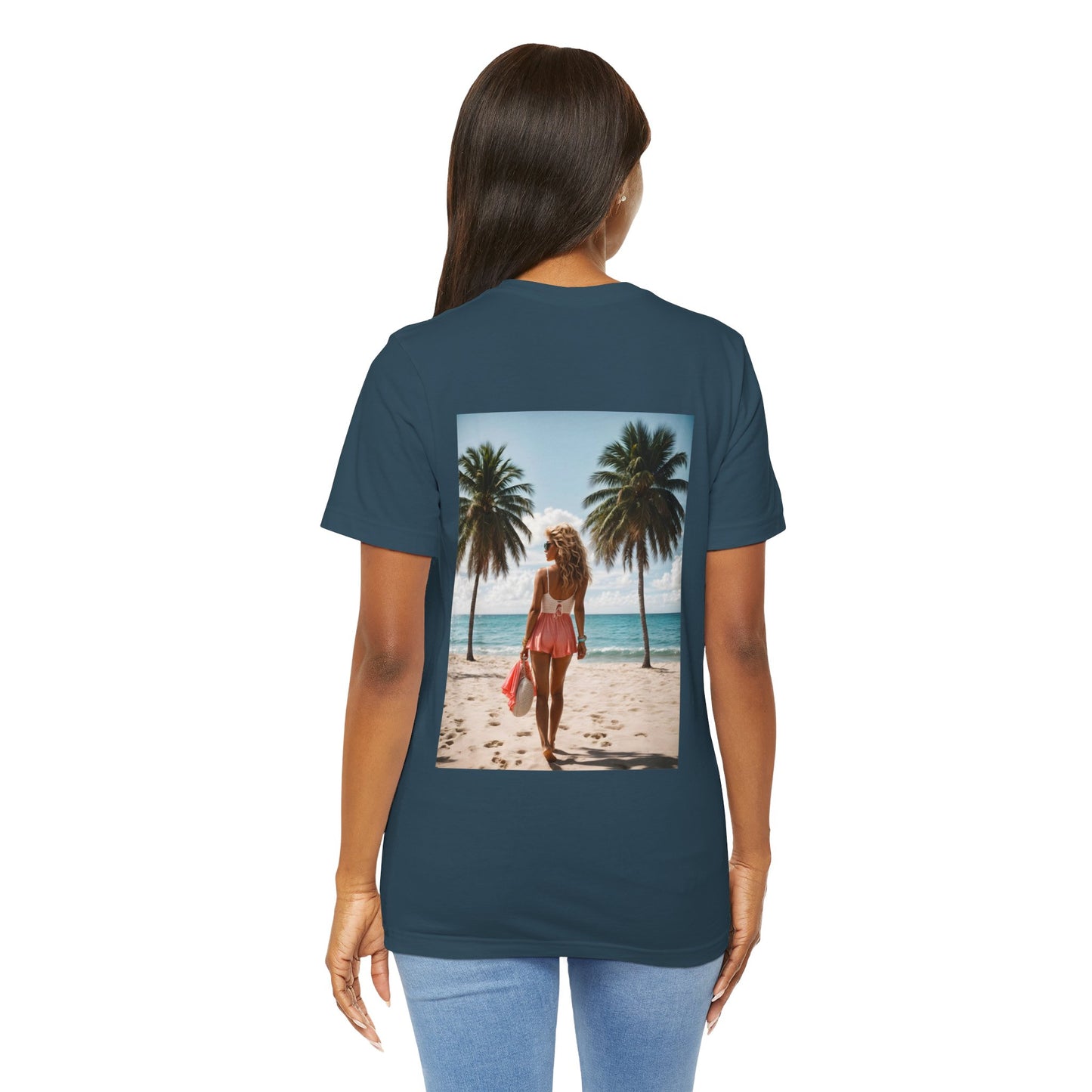 Breathtaking Beach View Jersey Short Sleeve Tee