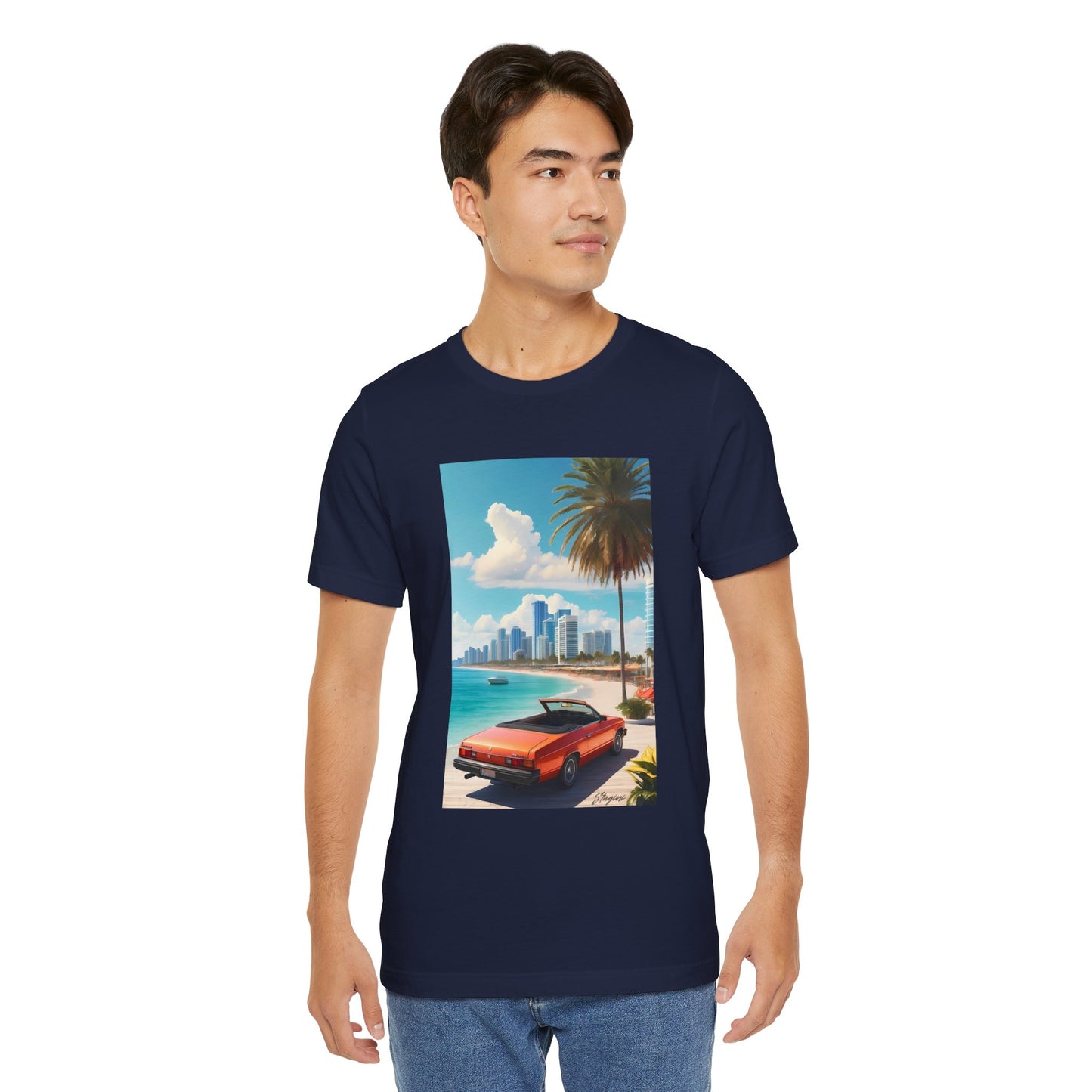 Car On The Beach Jersey Short Sleeve Tee