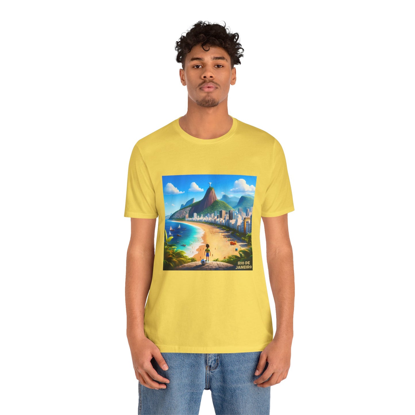 Rio De Janeiro Disney Pixar Style Jersey Short Sleeve Tee