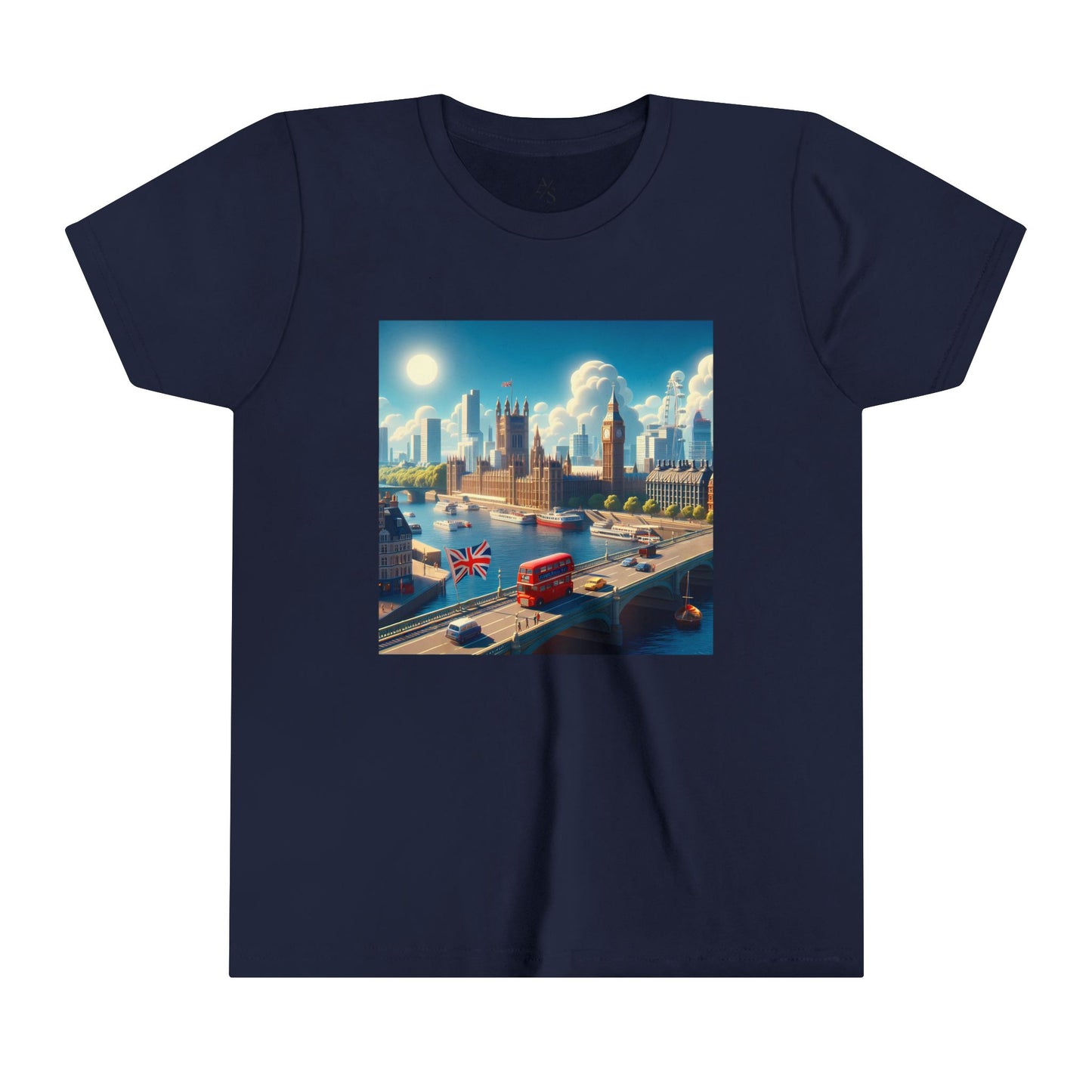 London Disney Pixar Style Youth Short Sleeve Tee