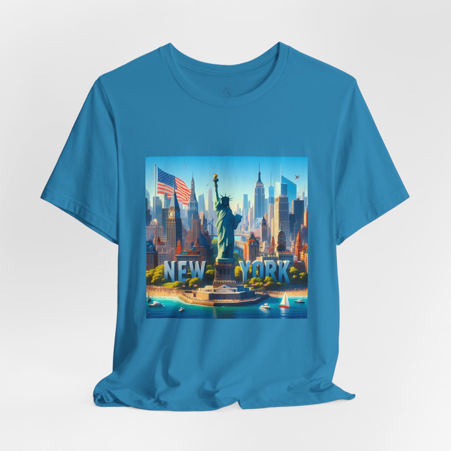 NY Disney Pixar Style Jersey Short Sleeve Tee