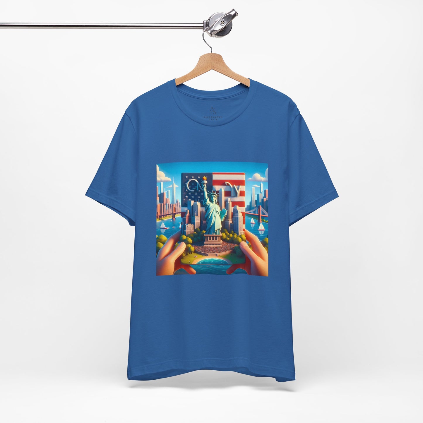 NY Disney Pixar Style Jersey Short Sleeve Tee