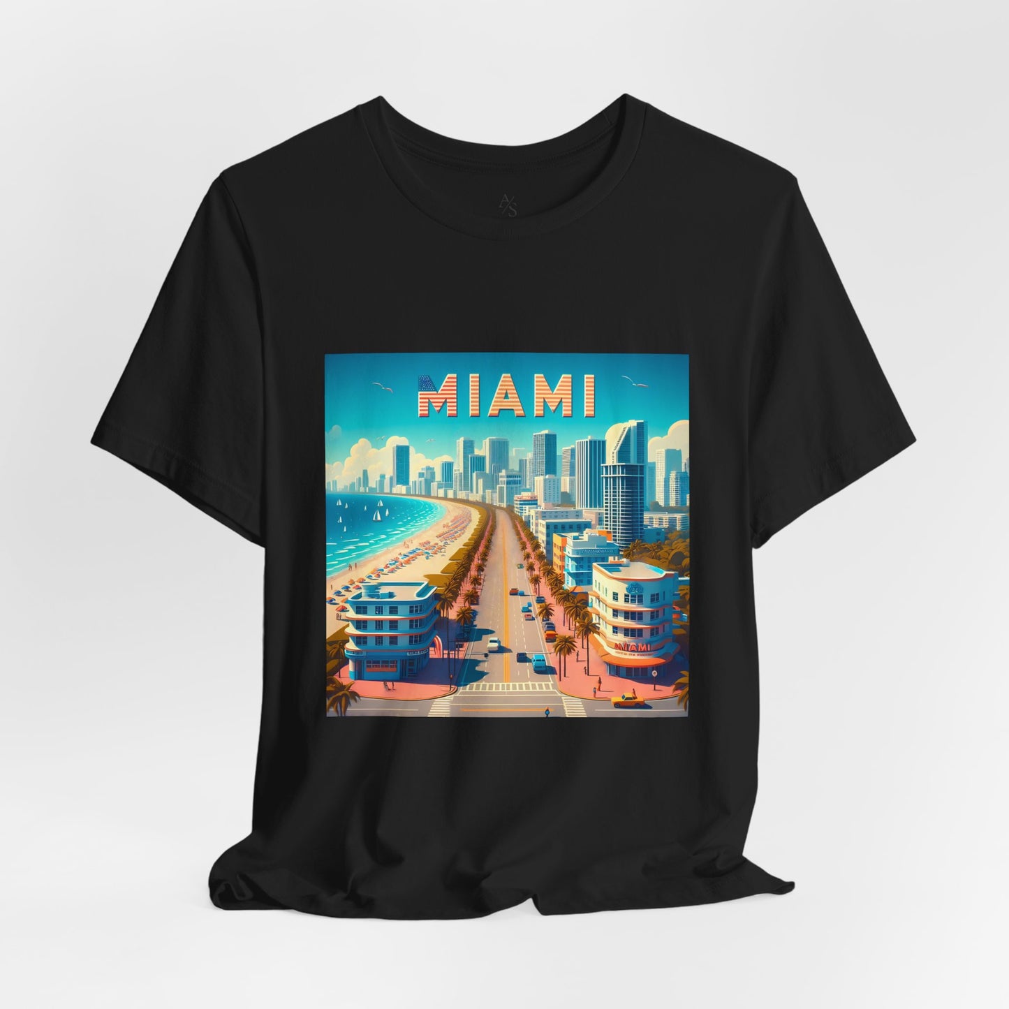 Miami Disney Pixar Style Jersey Short Sleeve Tee