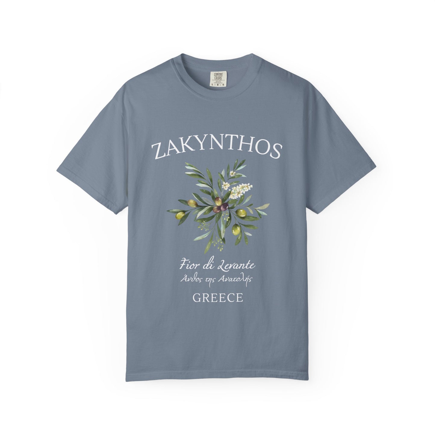 Zakynthos Floral Graphic T-Shirt - Greece Travel Tee
