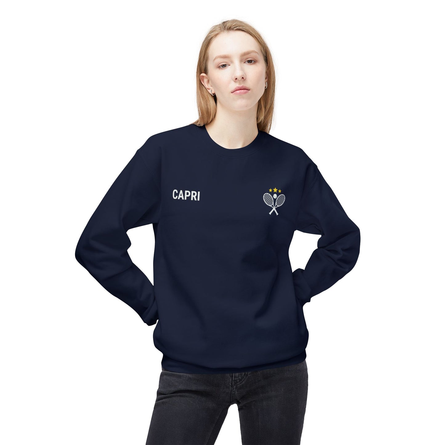 Capri Tennis & Yacht Club Vintage Graphic Sweatshirt