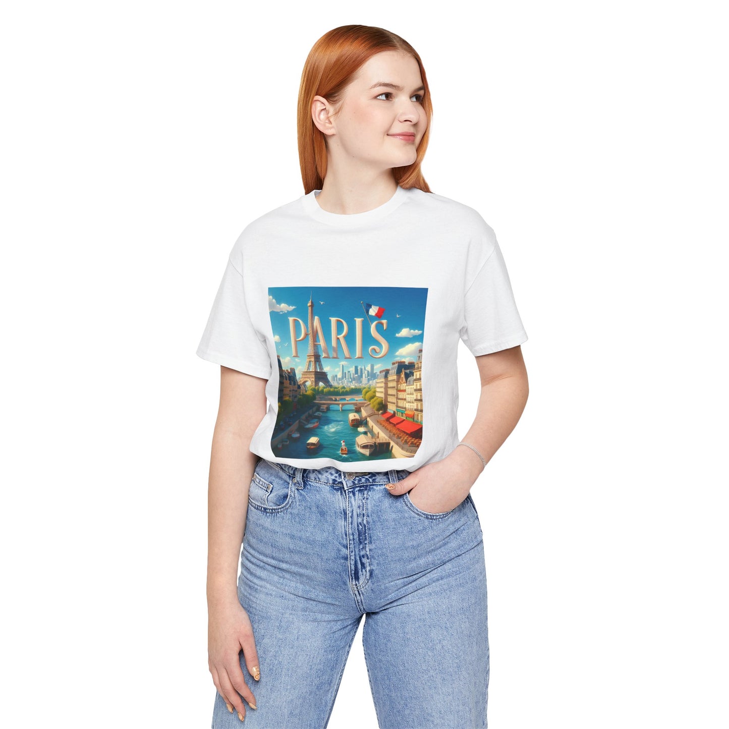 Paris Disney Pixar Style Jersey Short Sleeve Tee