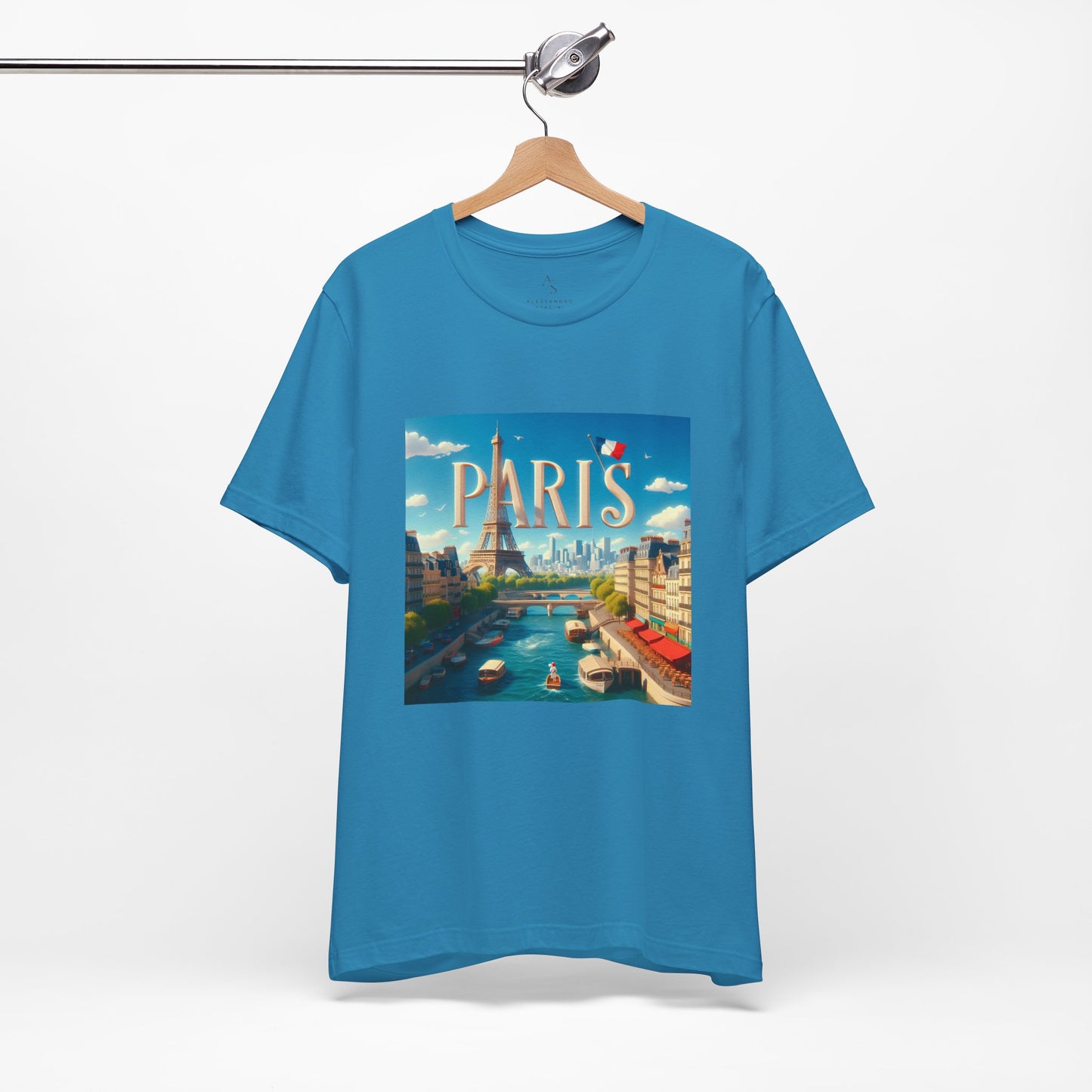 Paris Disney Pixar Style Jersey Short Sleeve Tee