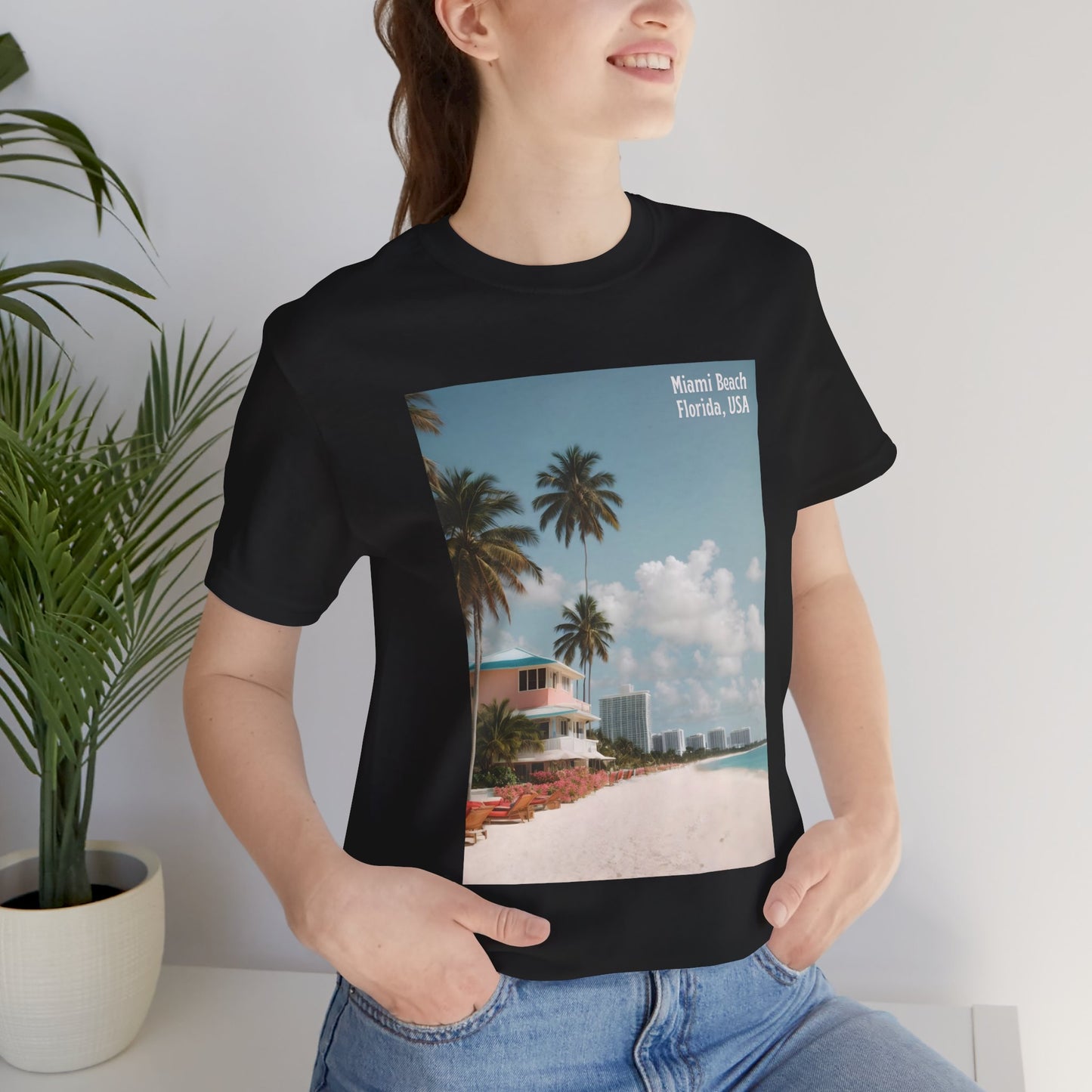 Miami Beach Jersey Short Sleeve Tee