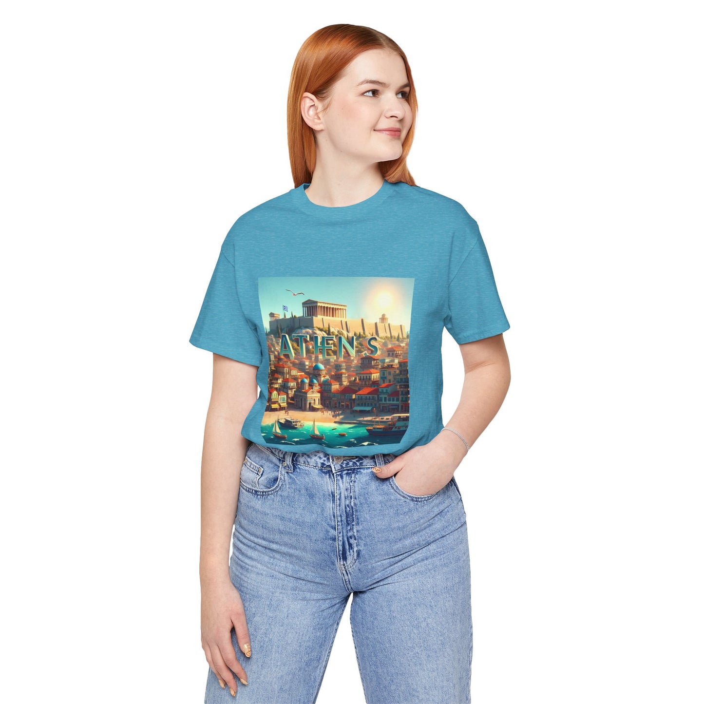 Athens Disney Pixar Style Jersey Short Sleeve Tee