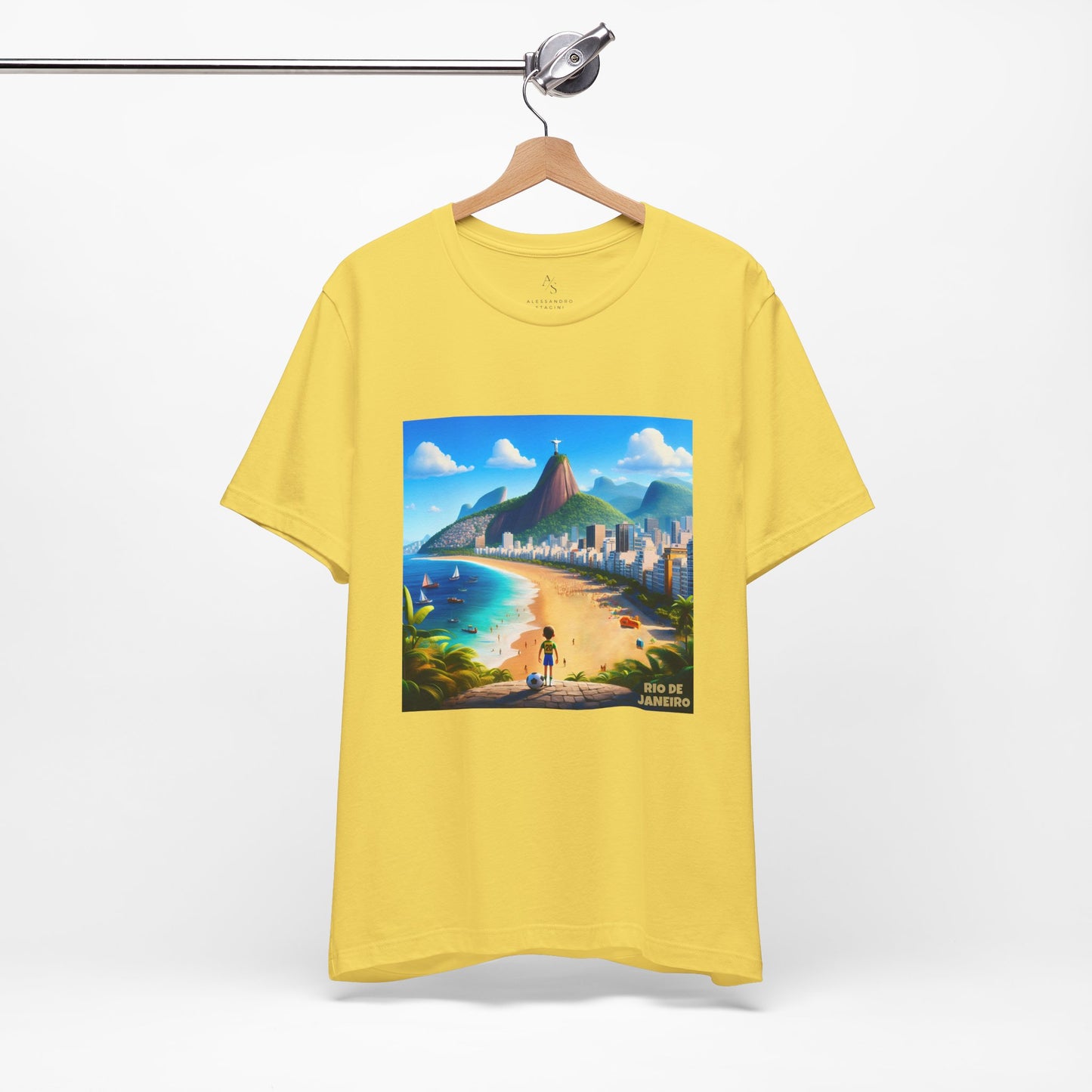 Rio De Janeiro Disney Pixar Style Jersey Short Sleeve Tee