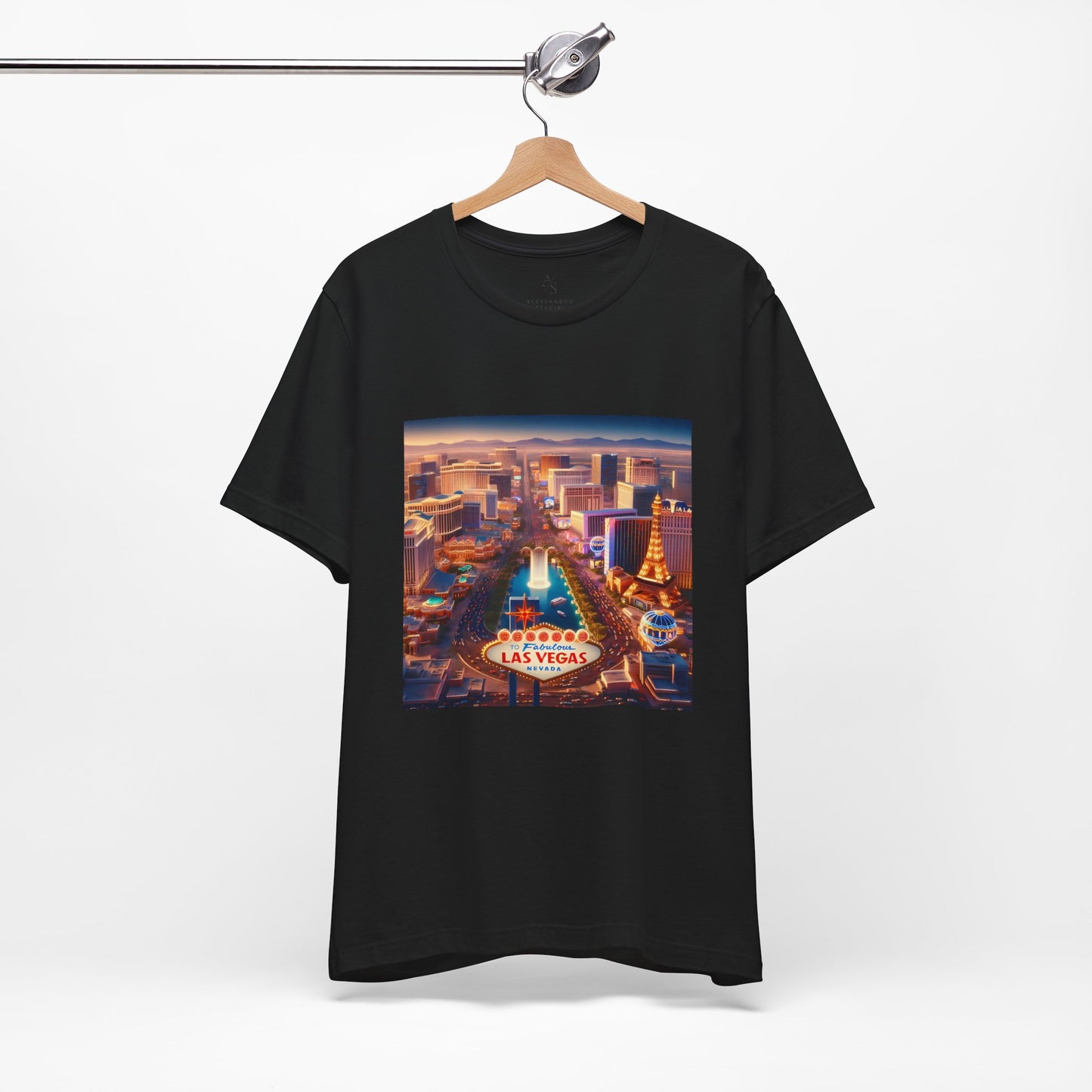 Las Vegas Sunset Disney Pixar Style Jersey Short Sleeve Tee