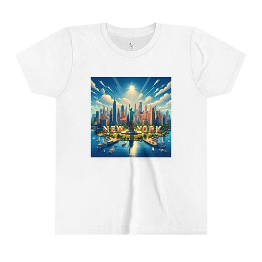 New York Disney Pixar Style Youth Short Sleeve Tee