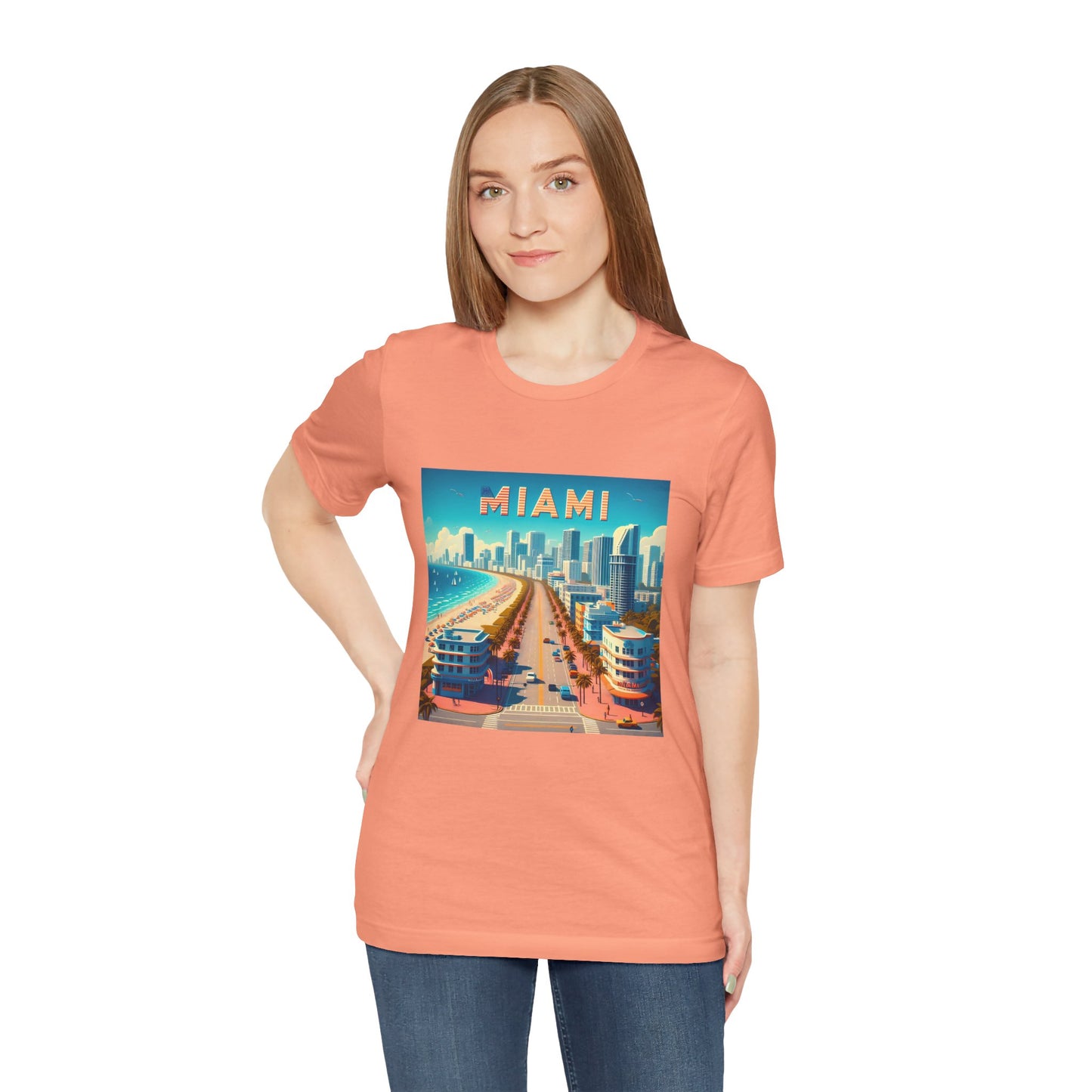 Miami Disney Pixar Style Jersey Short Sleeve Tee