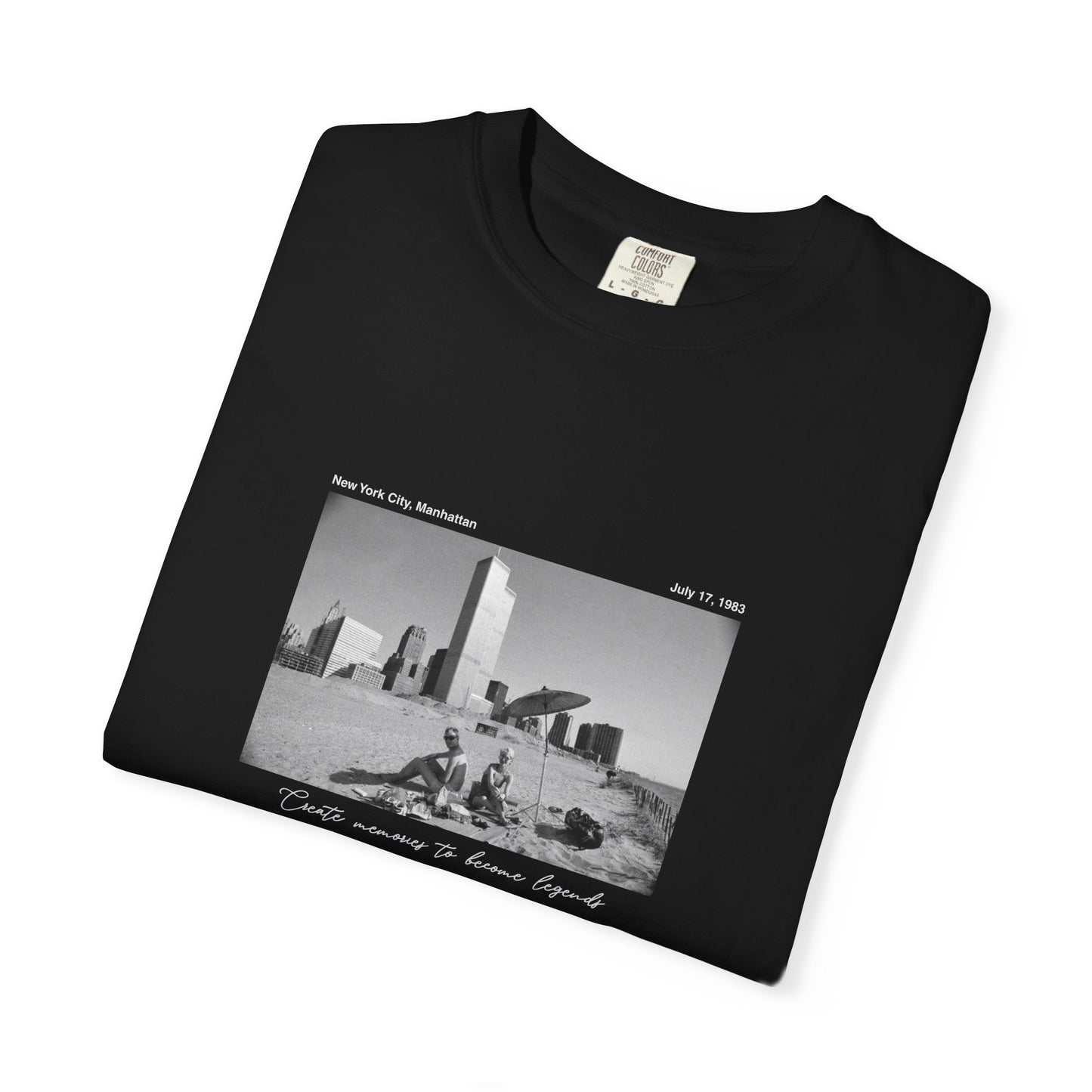 NYC Manhattan Summer Photograph 1980s Graphic T-Shirt