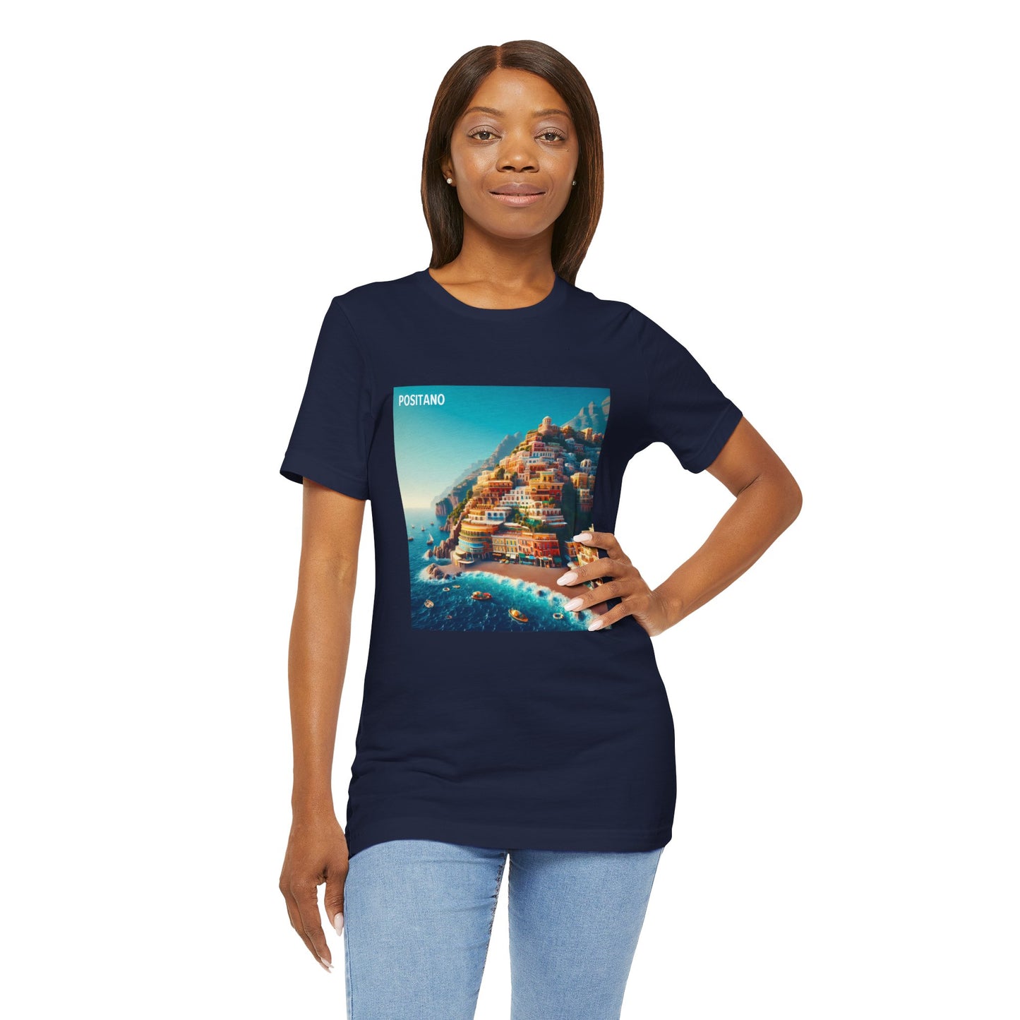 Positano Disney Pixar Style Jersey Short Sleeve Tee