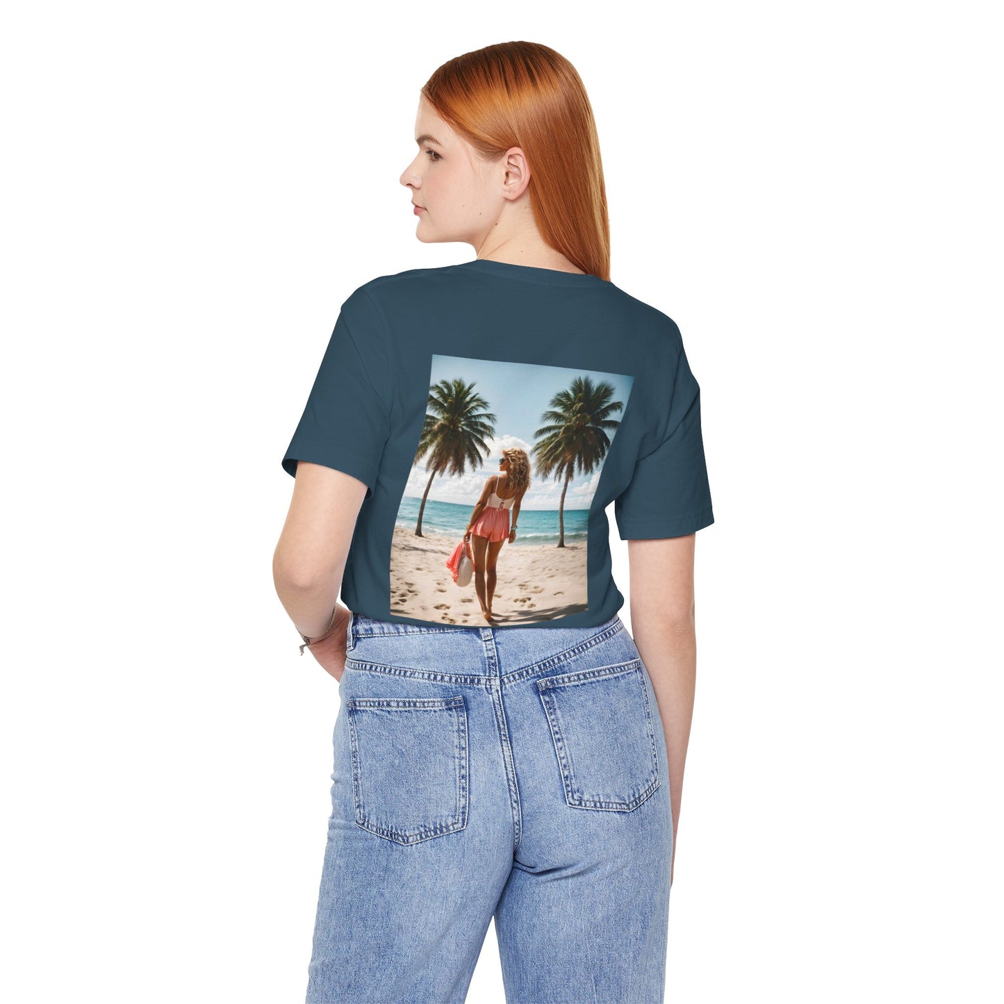 Breathtaking Beach View Jersey Short Sleeve Tee