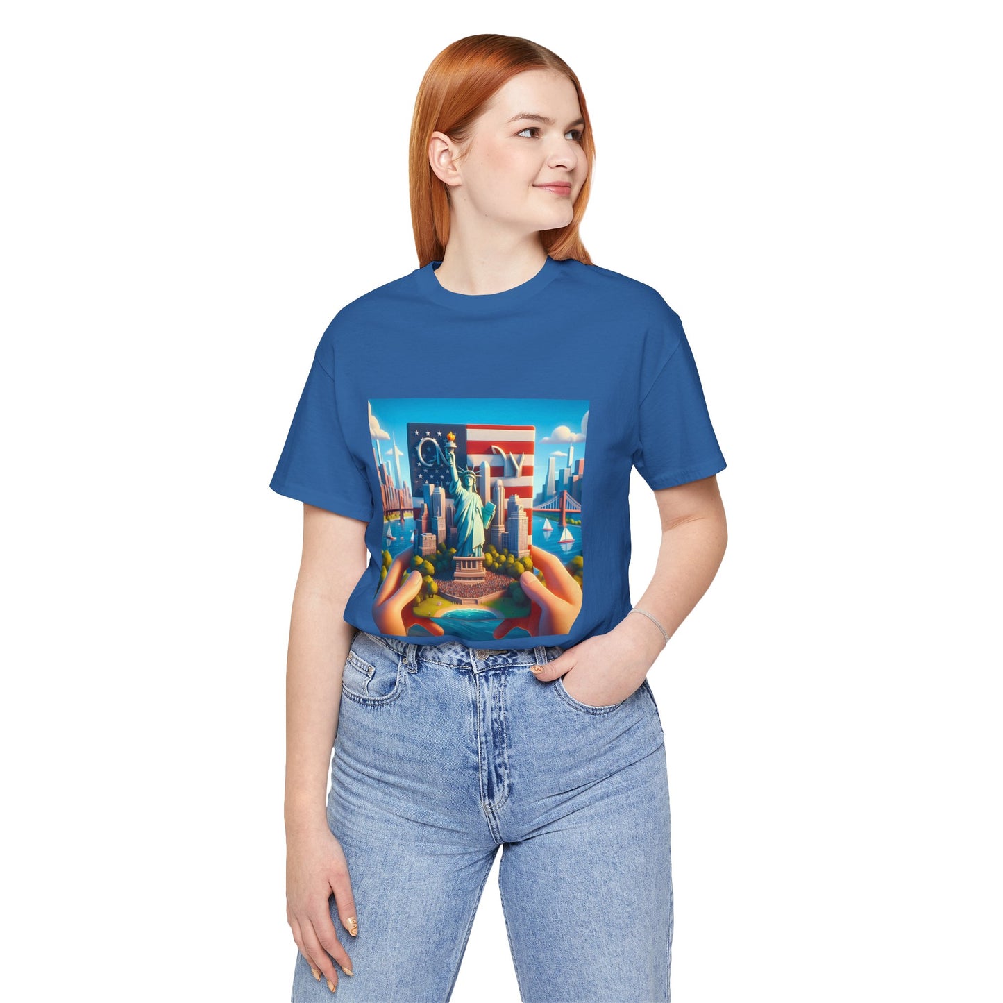 NY Disney Pixar Style Jersey Short Sleeve Tee