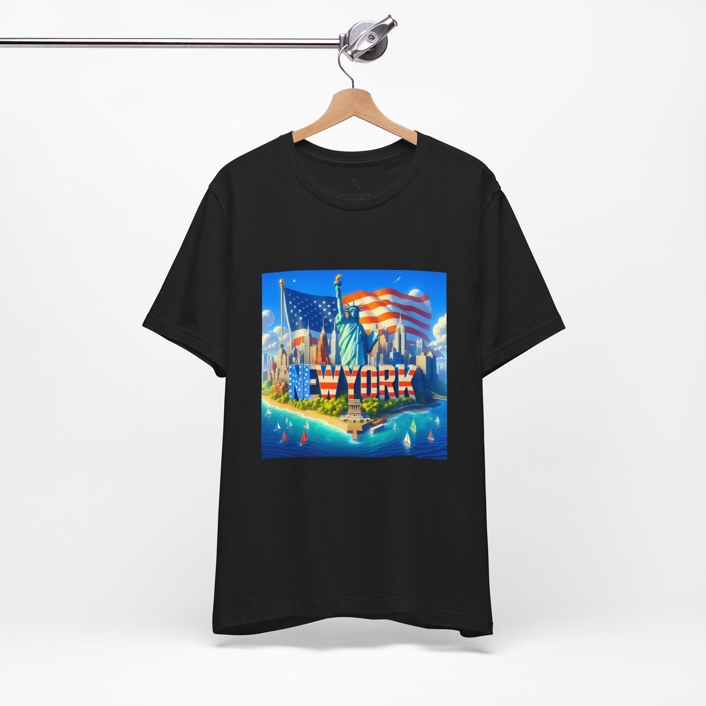 NY Disney Pixar Style Jersey Short Sleeve Tee