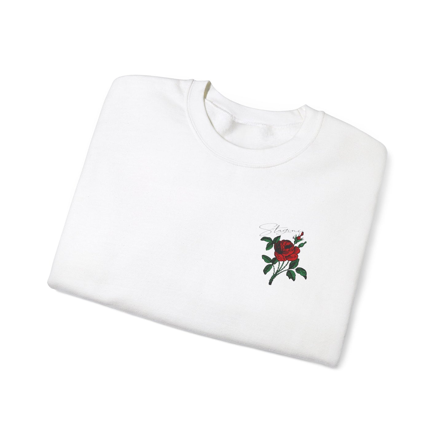 Elegant Rose Heavy Graphic Sweatshirt