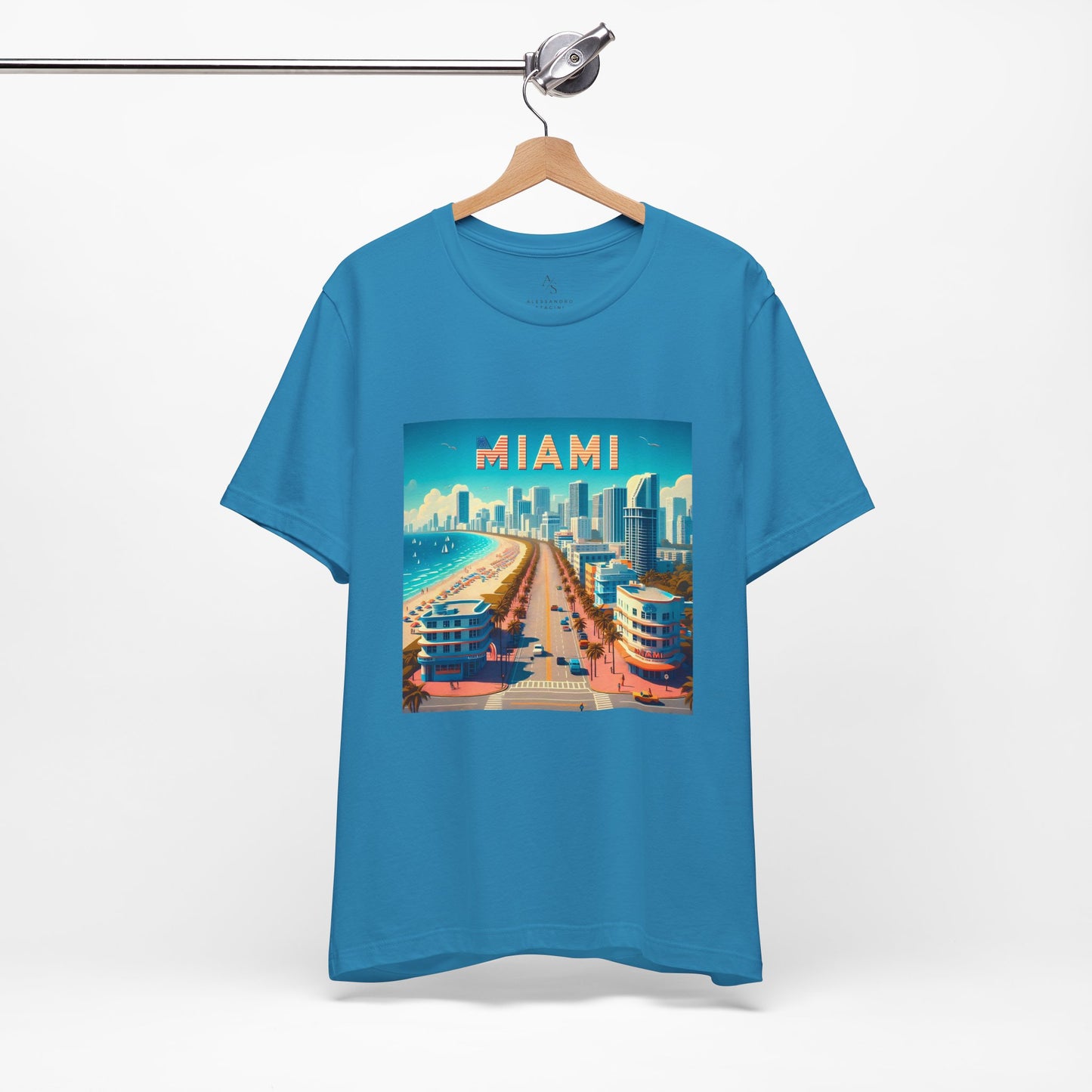 Miami Disney Pixar Style Jersey Short Sleeve Tee